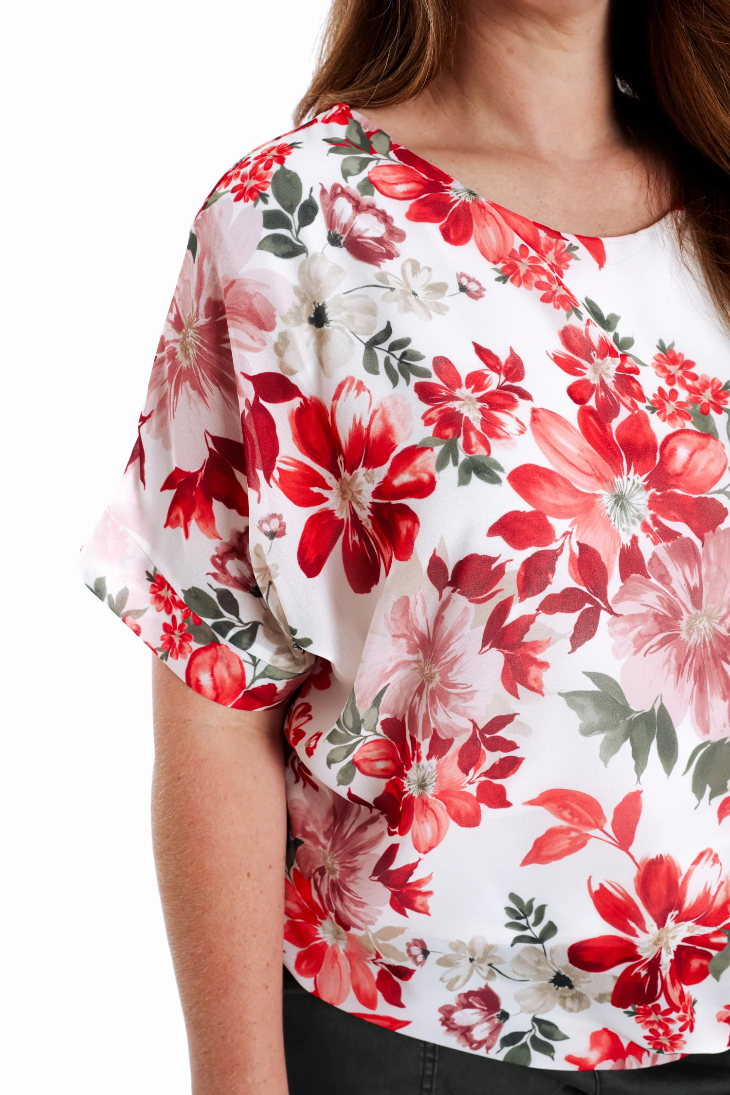 Blouse en viscose à nouer imprimé floral - Image 6