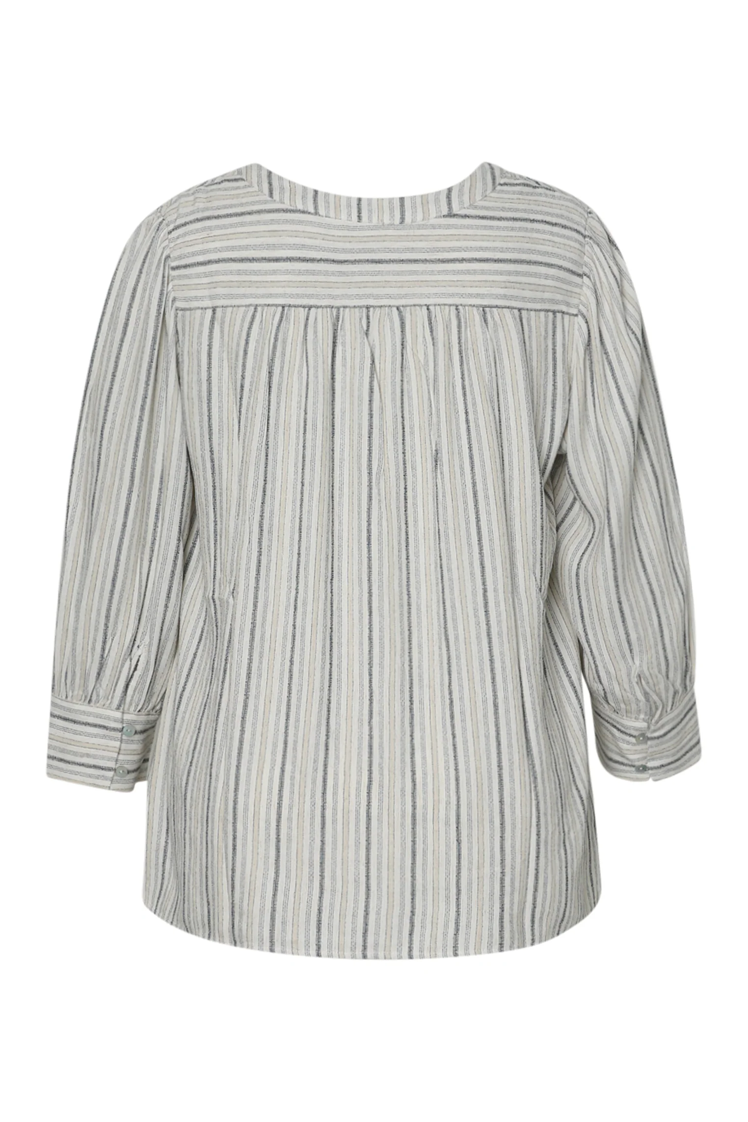 Blouse en viscose et lin rayée - Image 9