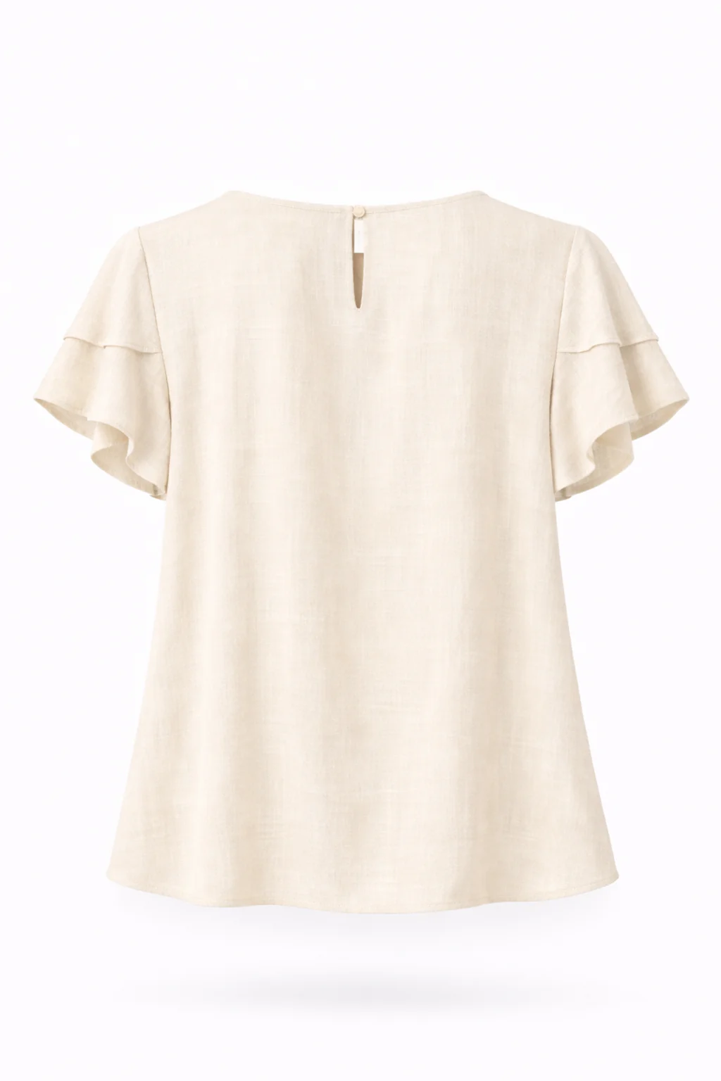 Blouse en viscose et lin unie - Image 11