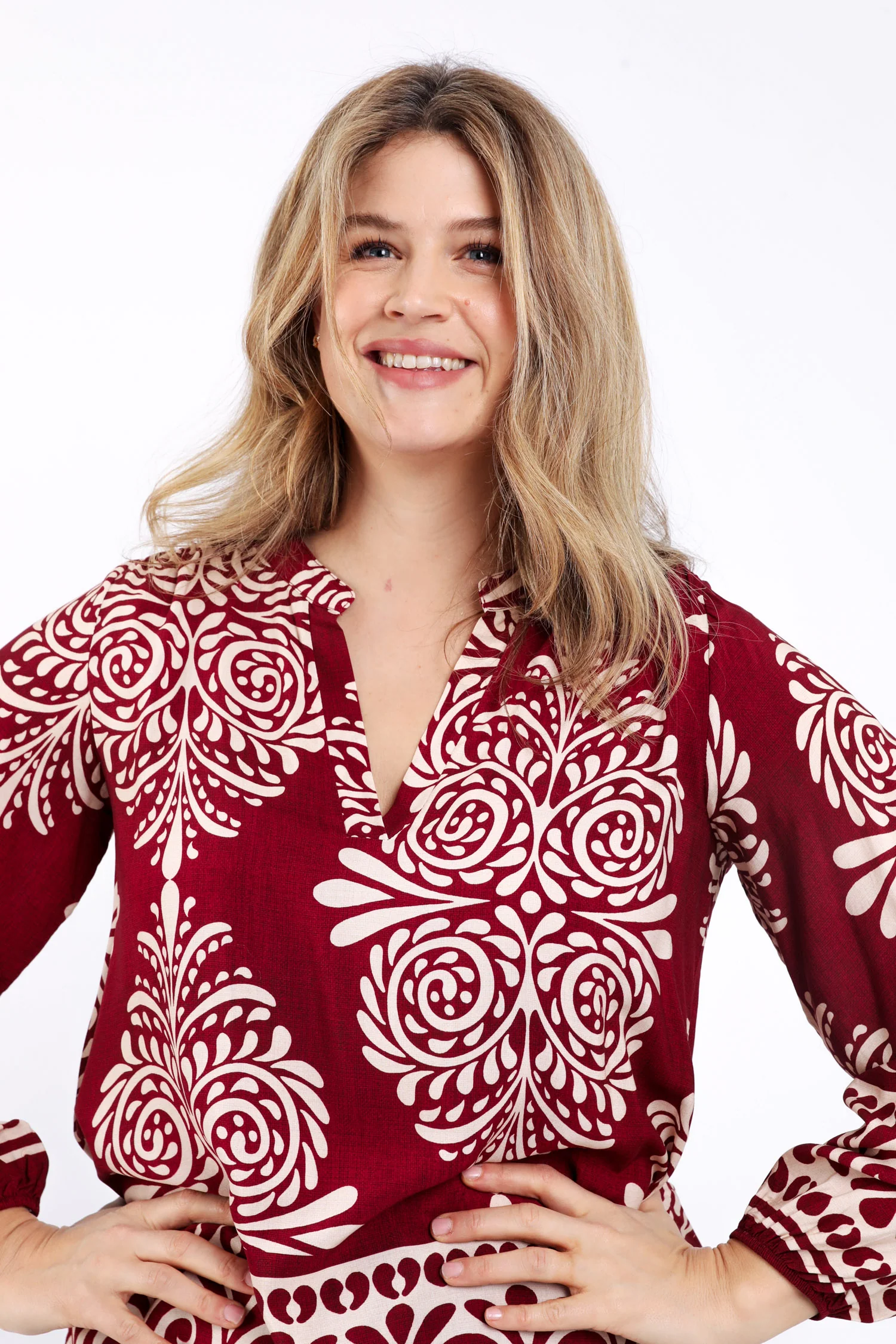 Blouse en viscose imprimé cachemire - Image 3