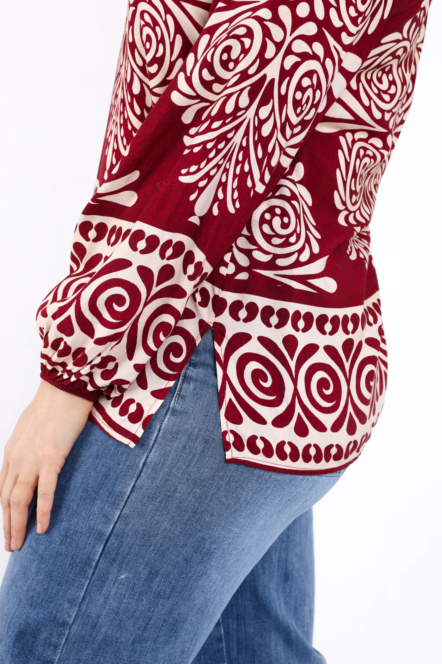 Blouse en viscose imprimé cachemire - Image 4