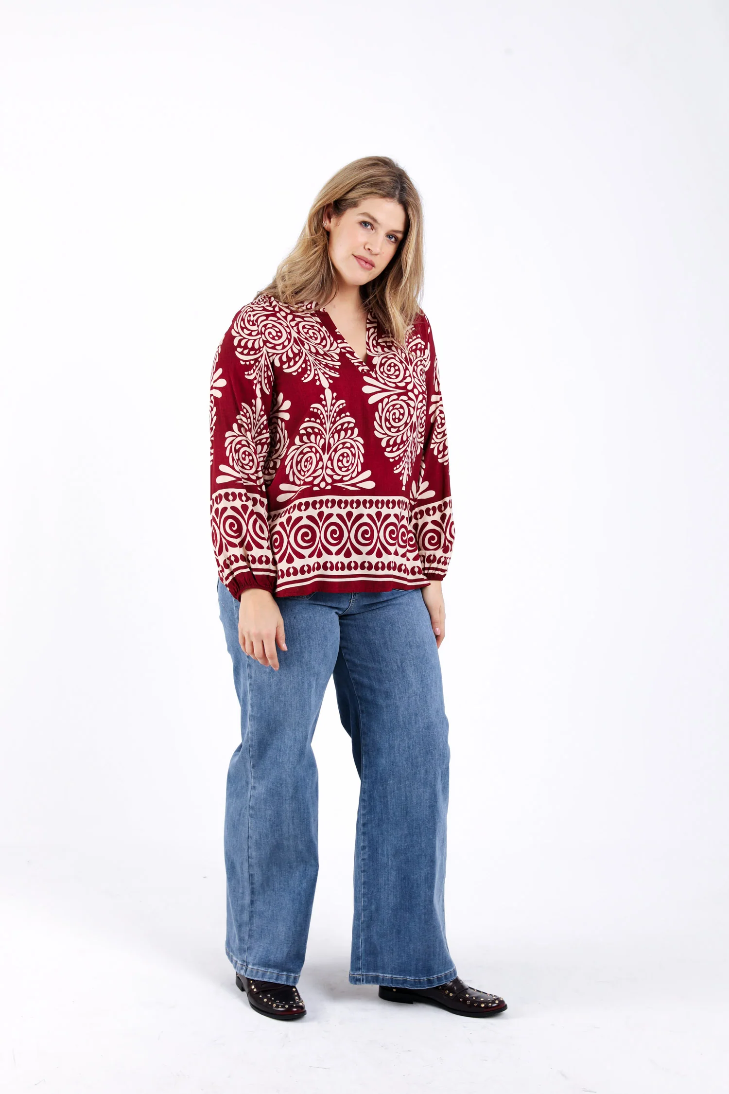 Blouse en viscose imprimé cachemire - Image 5