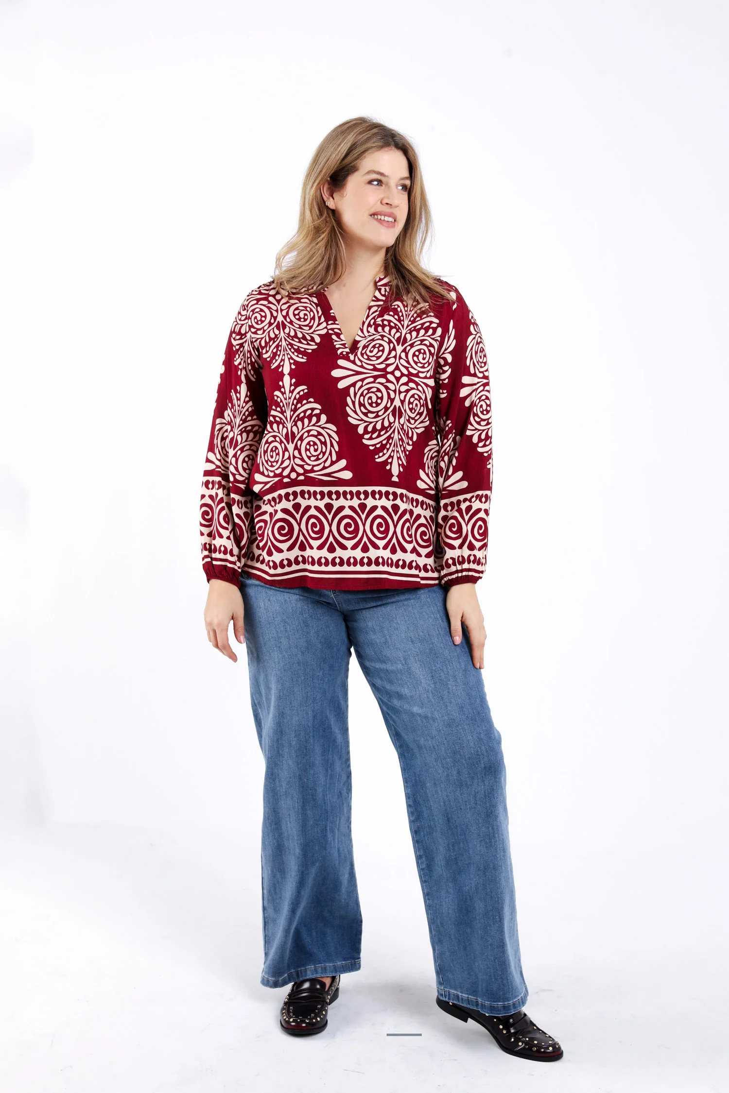 Blouse en viscose imprimé cachemire - Image 6