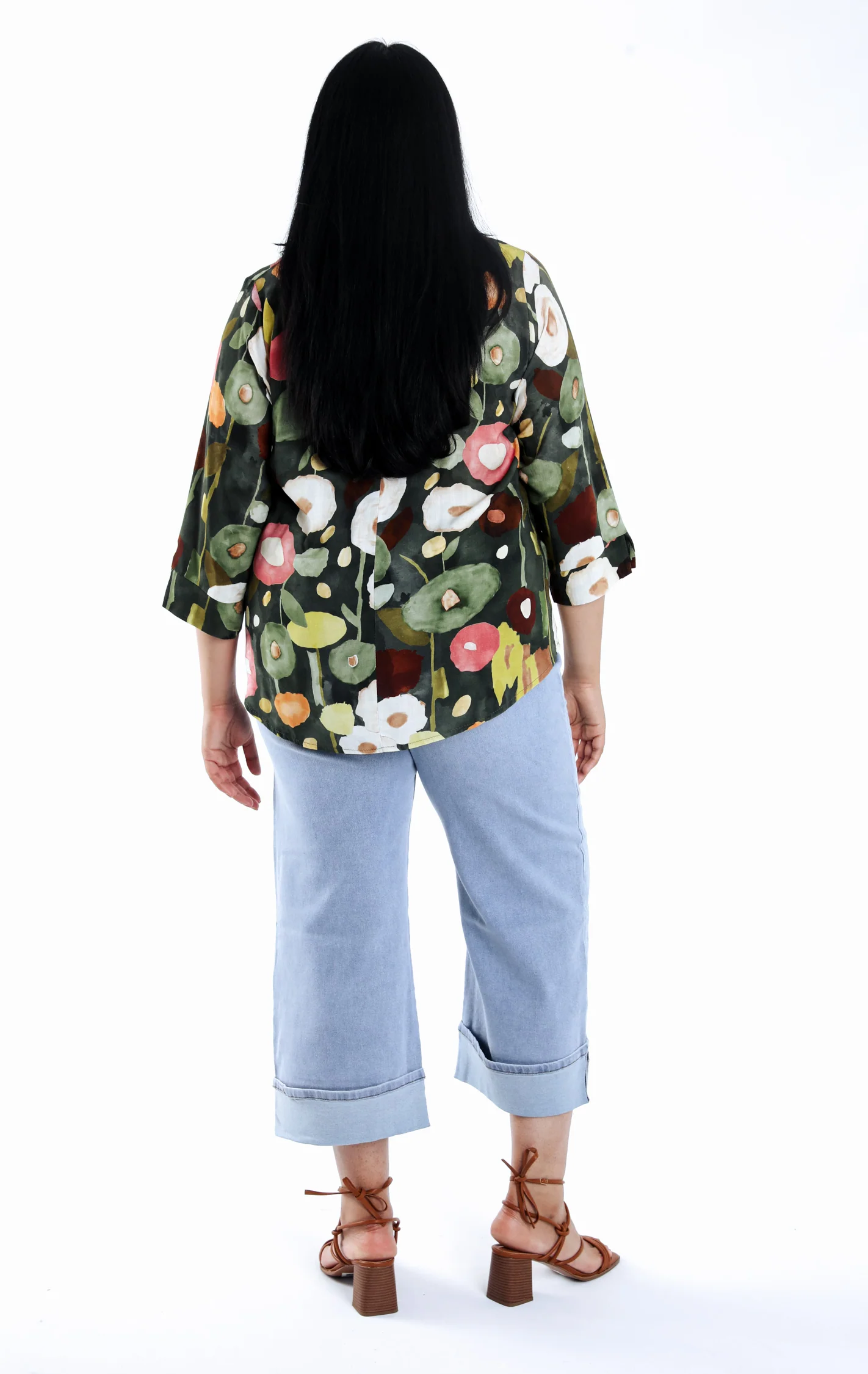 Blouse en viscose imprimé coquelicots - Image 2