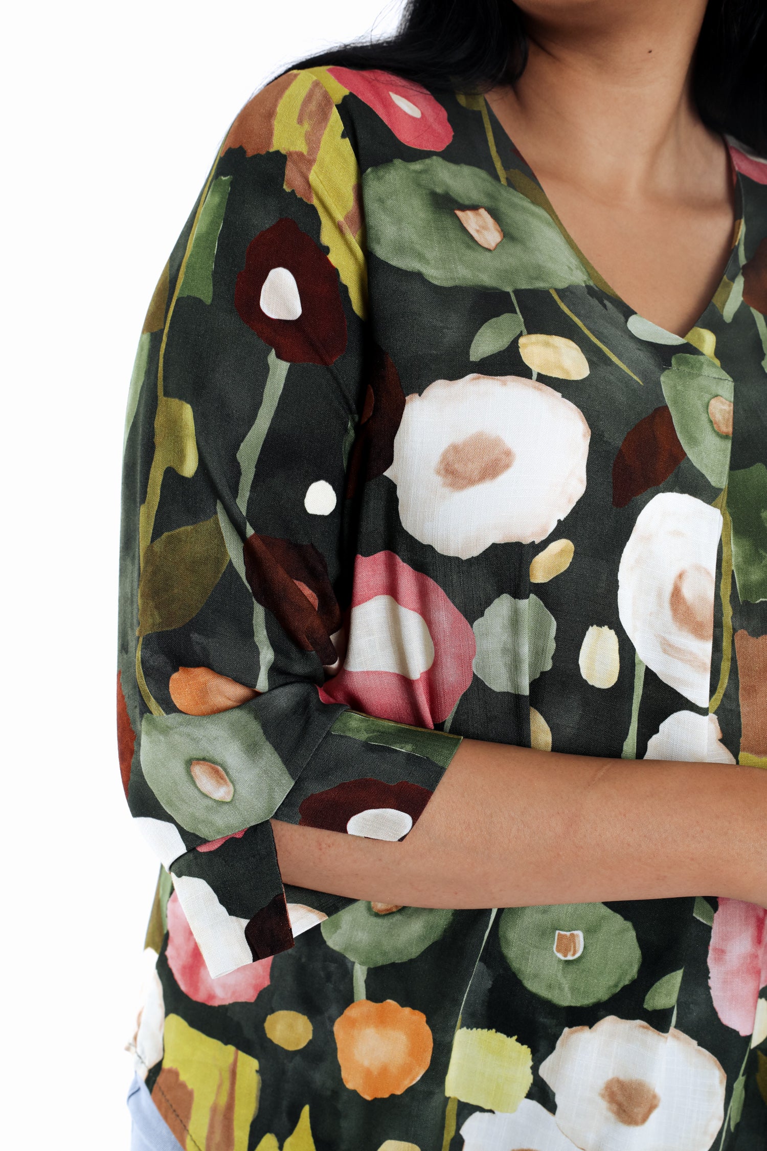 Blouse en viscose imprimé coquelicots - Image 4