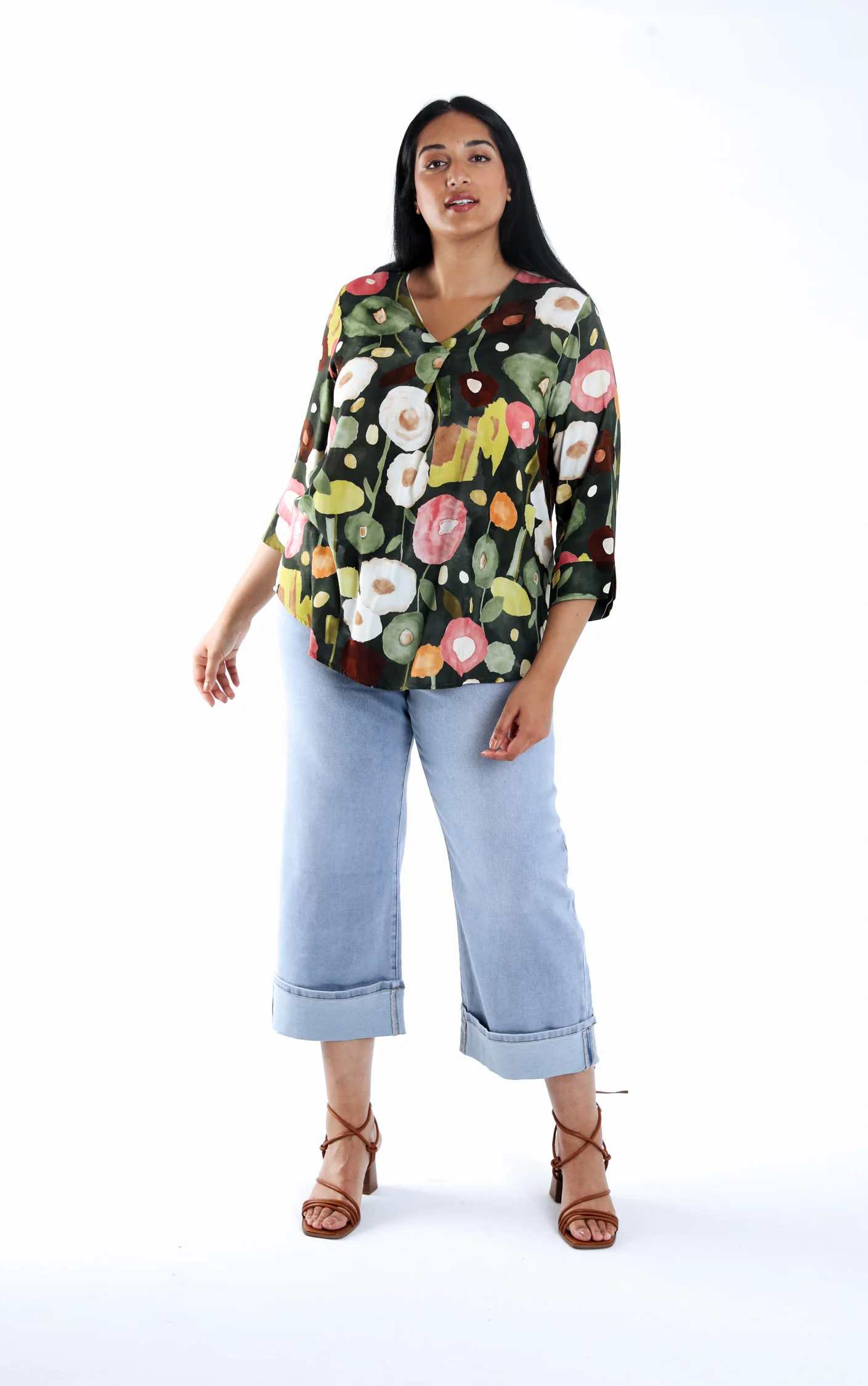 Blouse en viscose imprimé coquelicots - Image 6