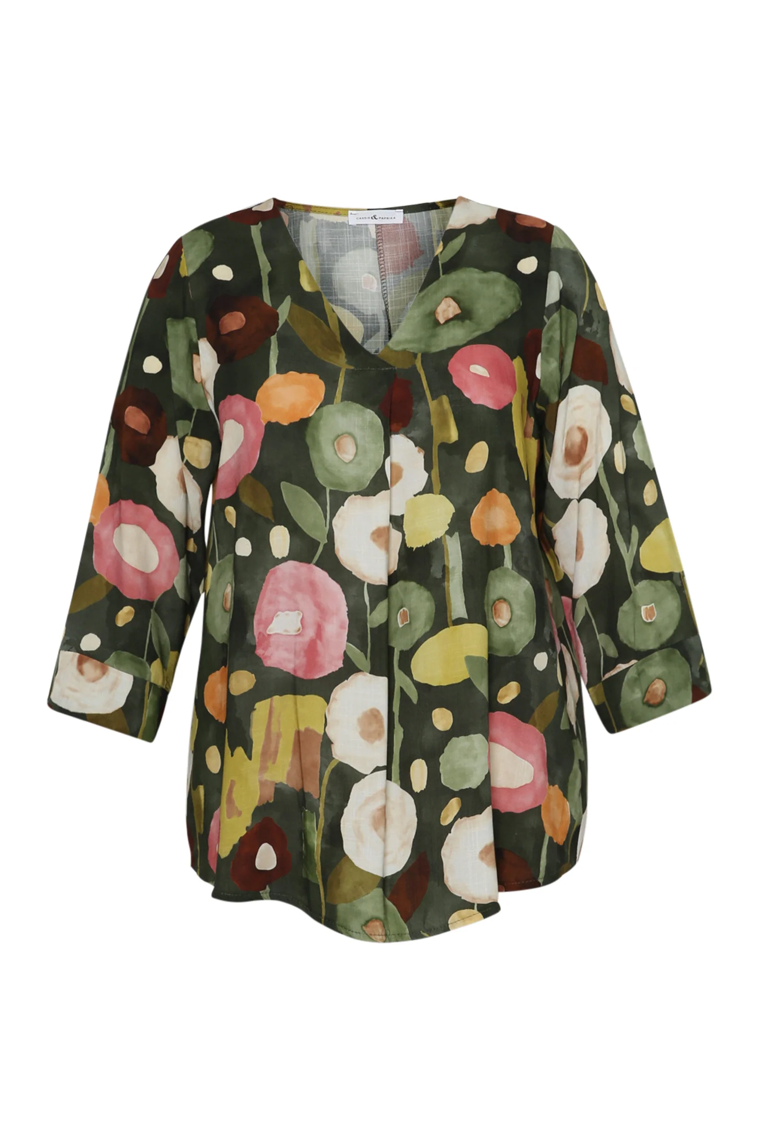 Blouse en viscose imprimé coquelicots - Image 8