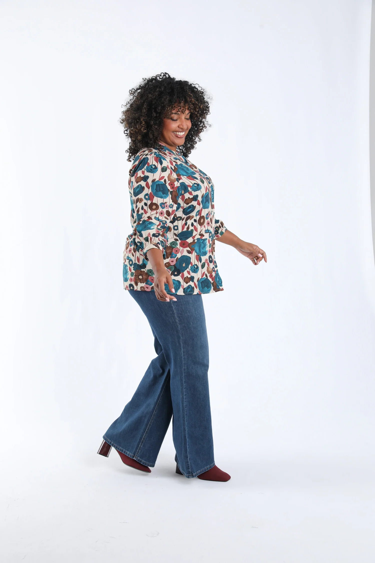Blouse en viscose imprimé coquelicots - Image 6