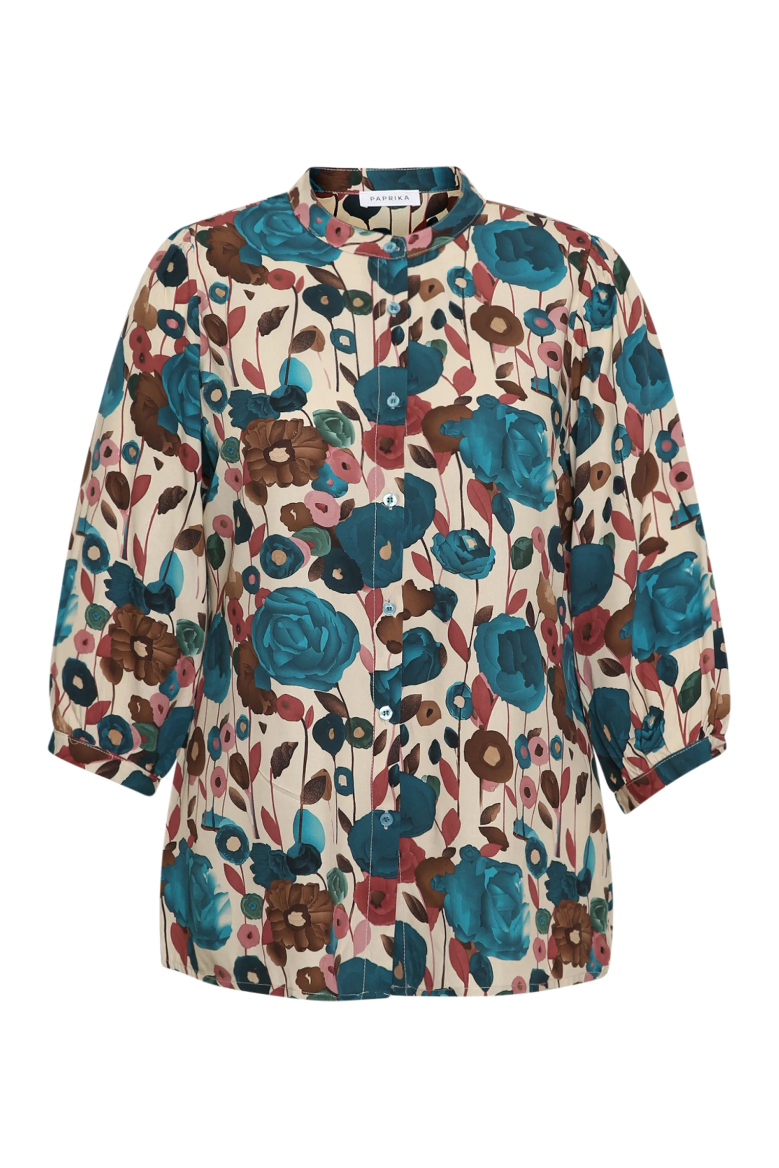 Blouse en viscose imprimé coquelicots - Image 7