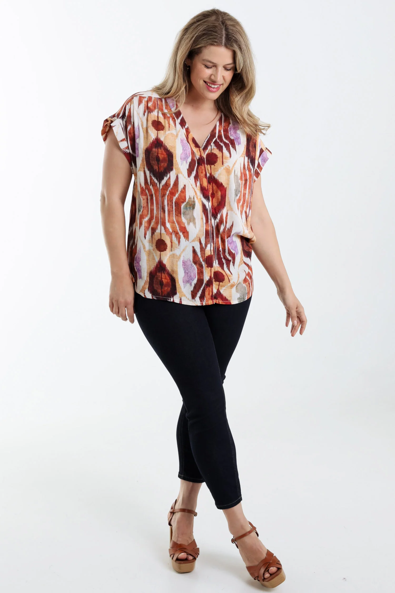 Blouse en viscose imprimé Ethnique - Image 8