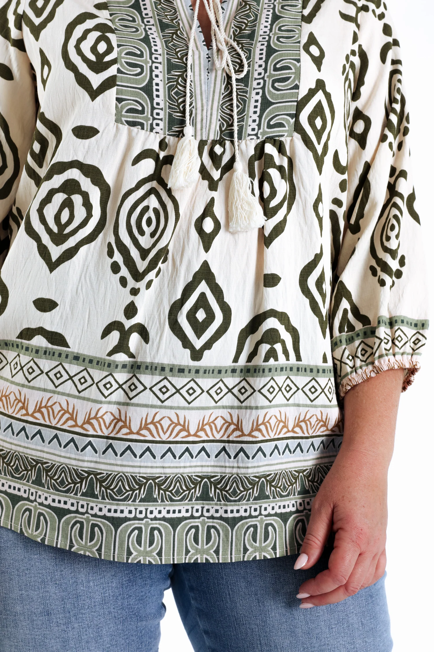 Blouse en viscose imprimé ethnique - Image 6