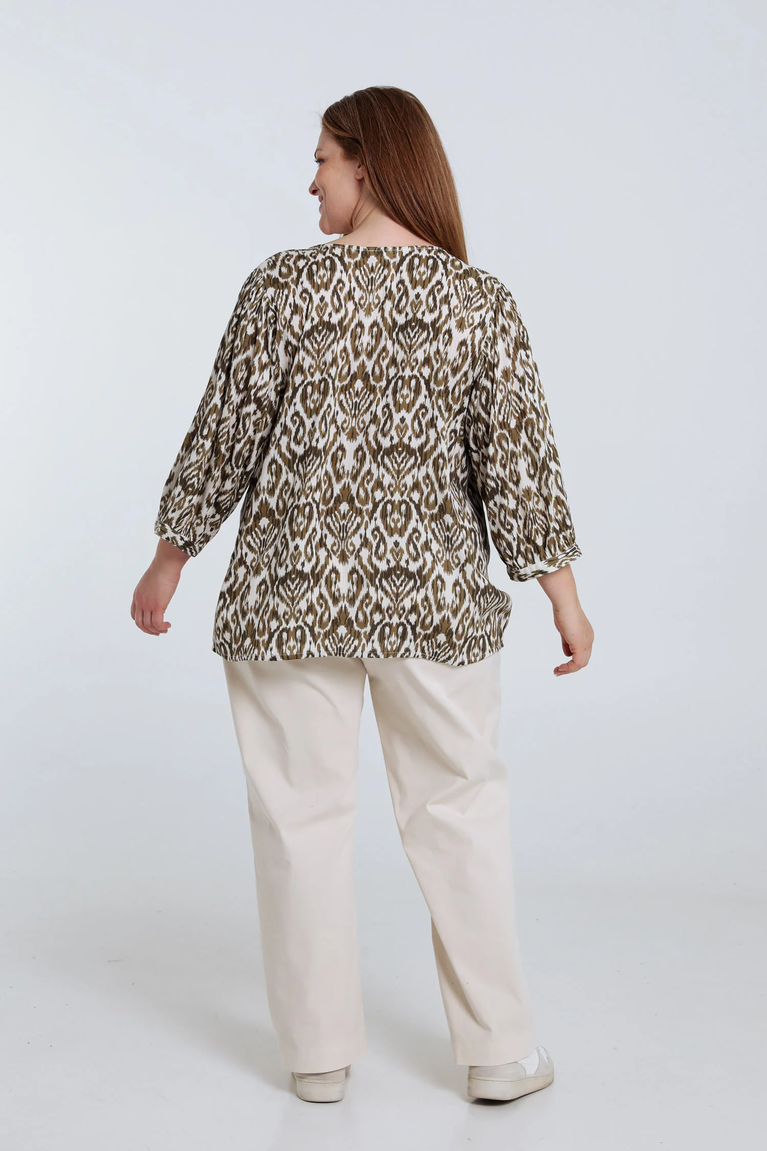 Blouse en viscose imprimé ethnique - Image 2