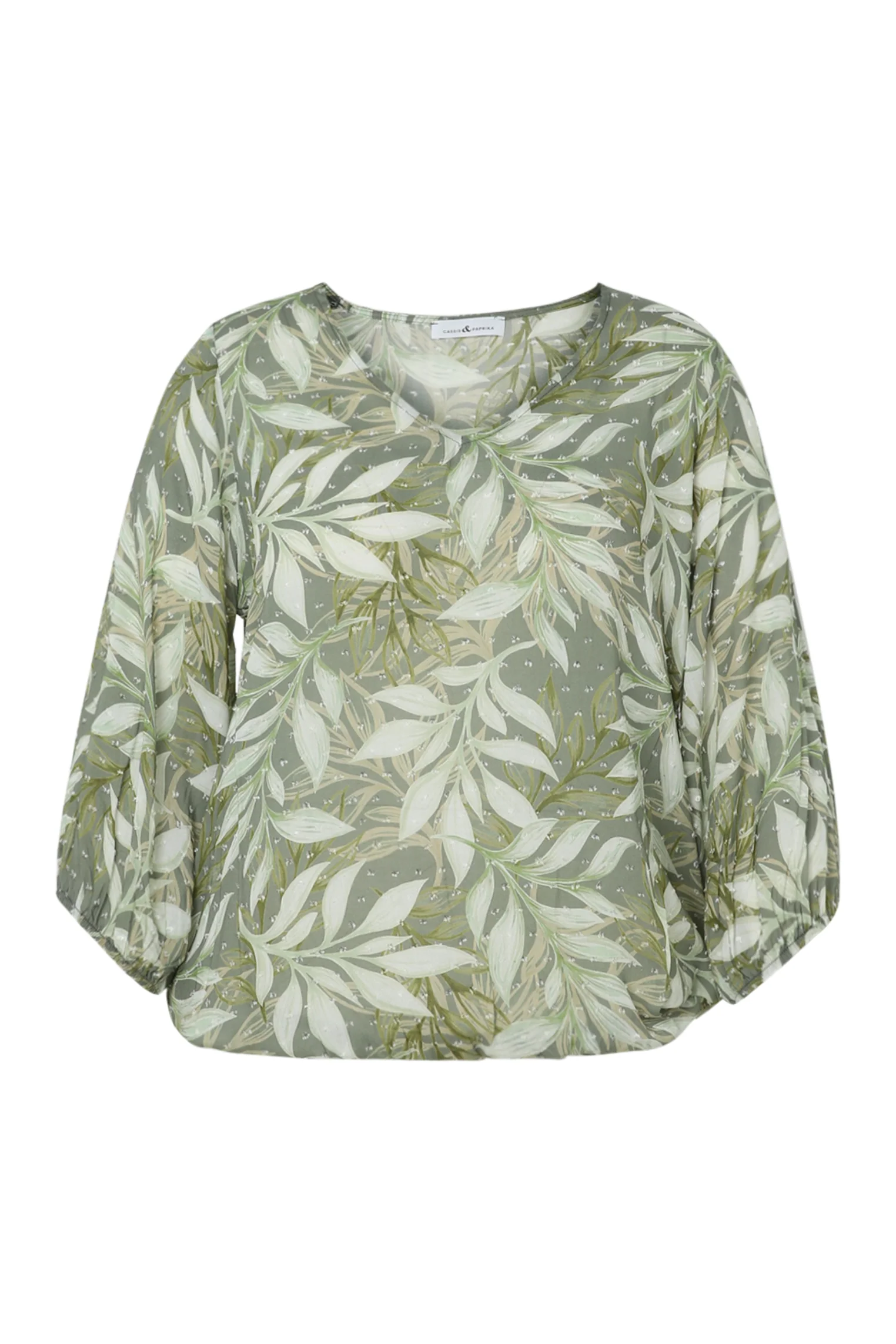 Blouse en viscose imprimé feuillage - Image 10