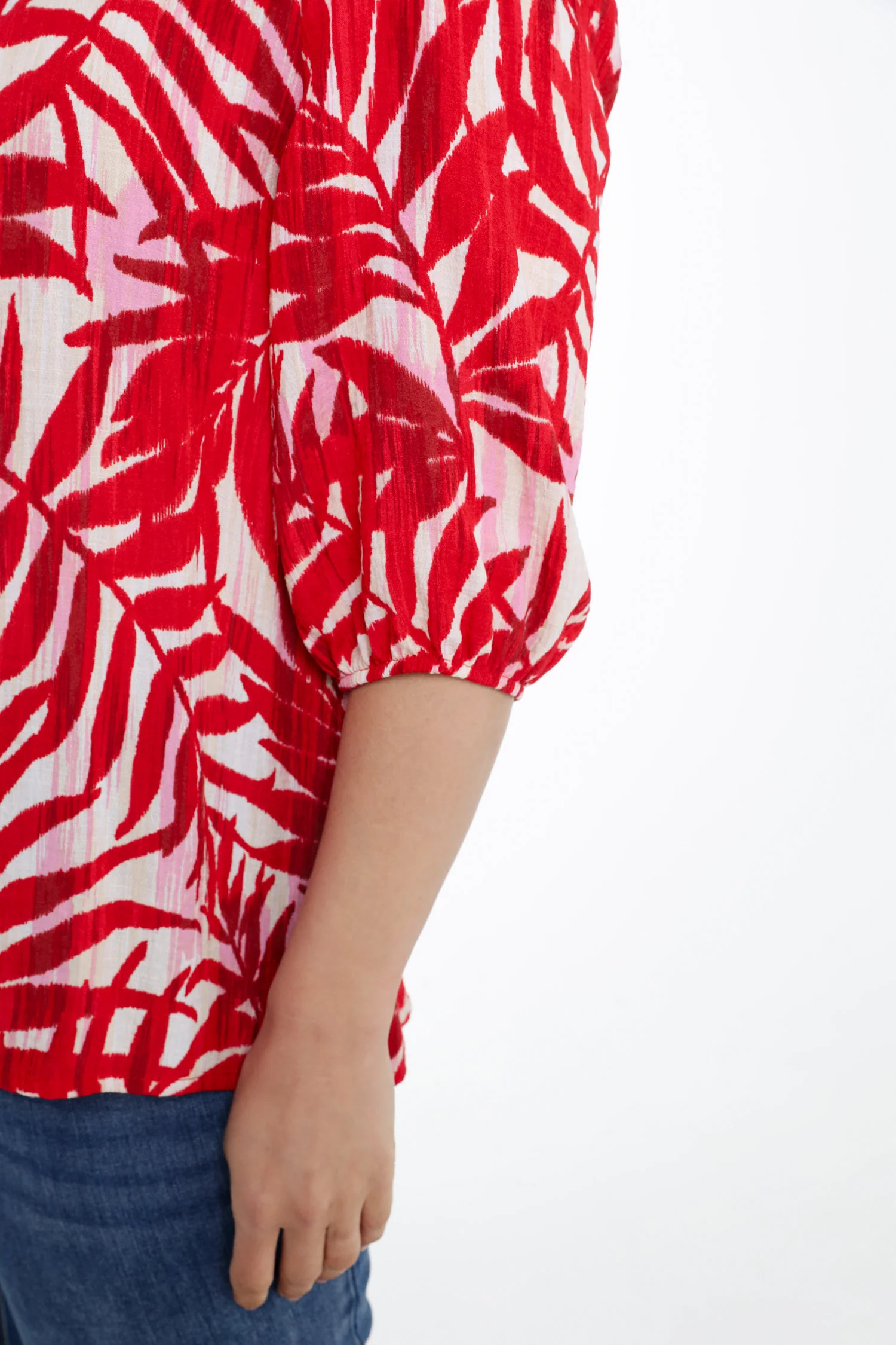 Blouse en viscose imprimé feuillage - Image 4