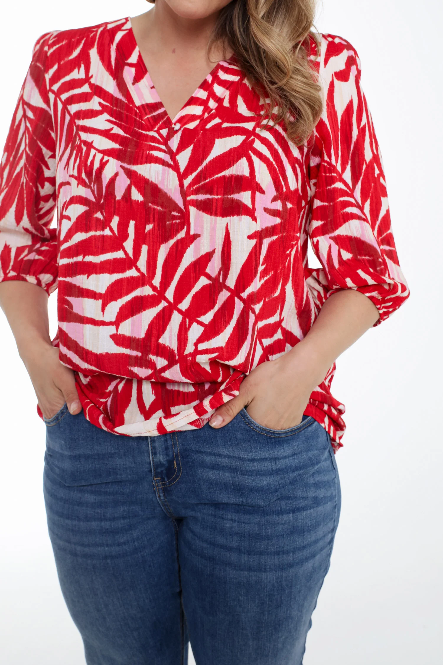 Blouse en viscose imprimé feuillage - Image 5