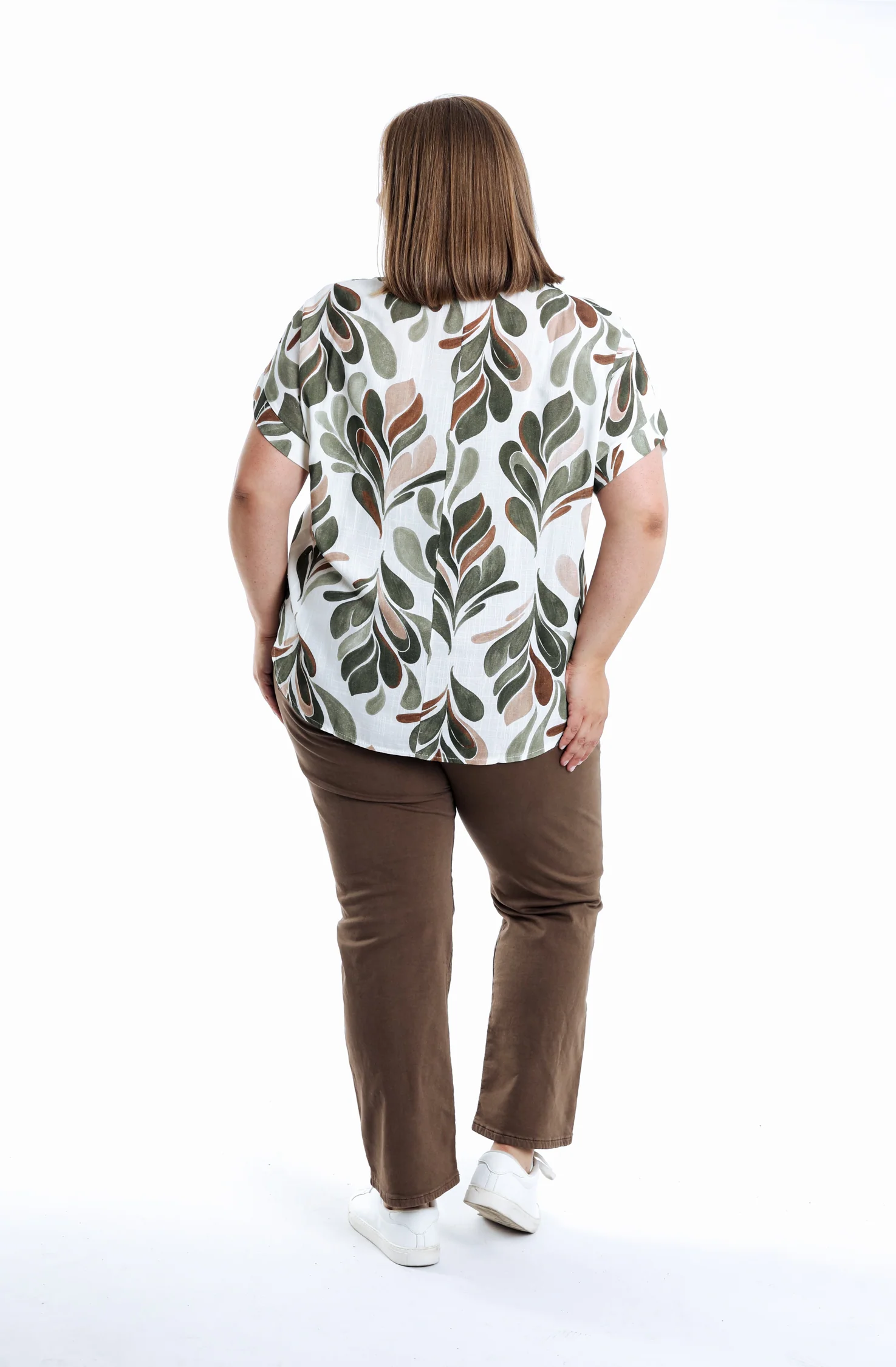 Blouse en viscose imprimé feuillage - Image 2