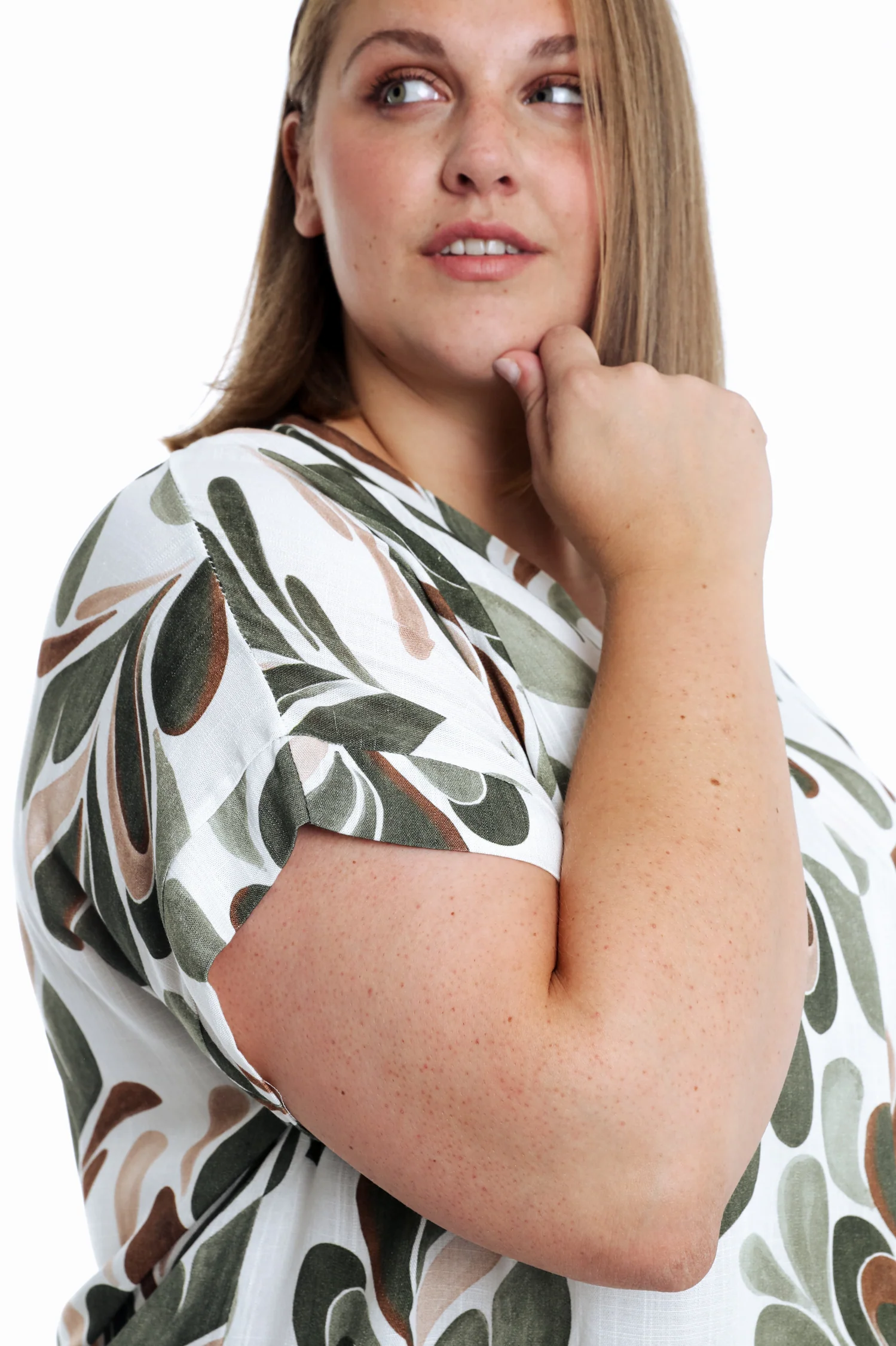 Blouse en viscose imprimé feuillage - Image 4