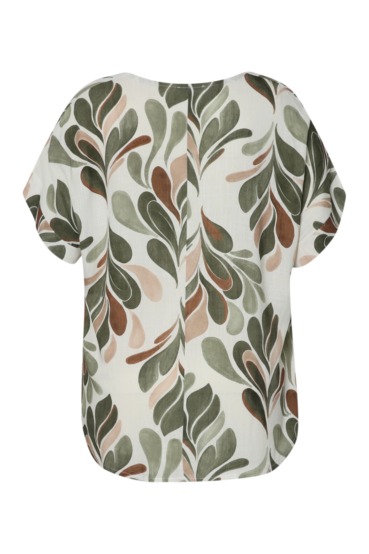 Blouse en viscose imprimé feuillage - Image 9