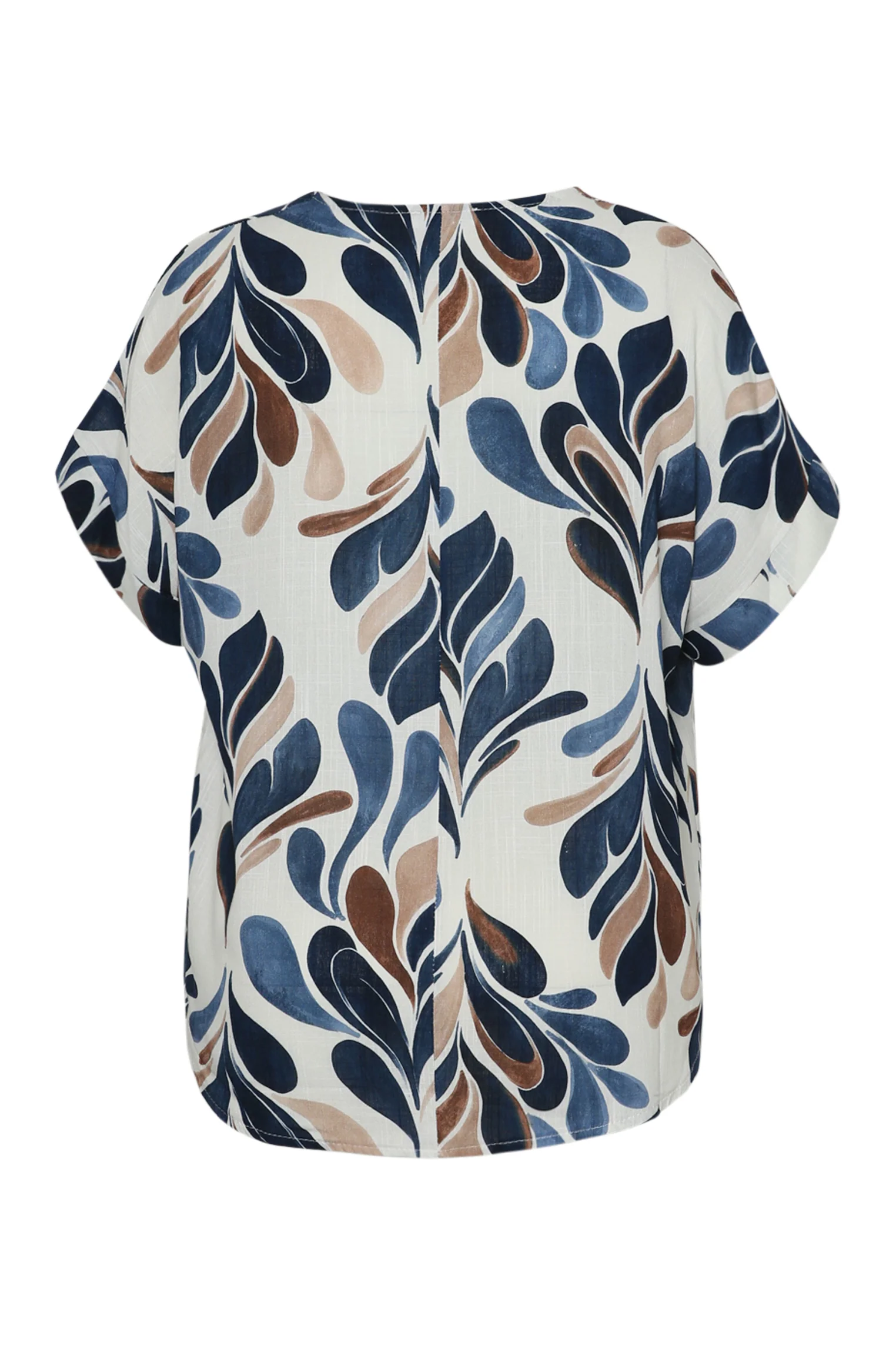 Blouse en viscose imprimé feuilles - Image 8
