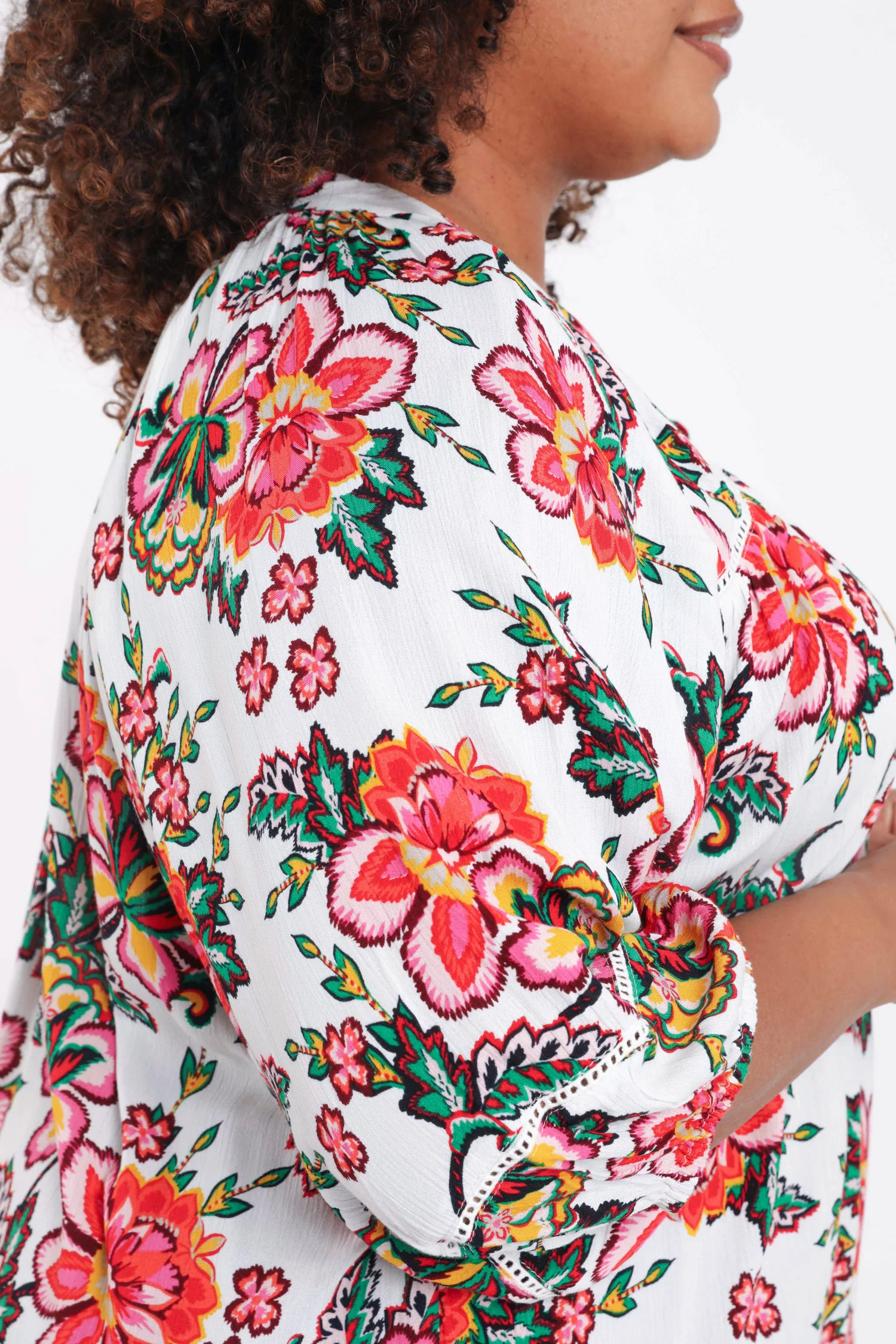 Blouse en viscose imprimé fleuri - Image 3