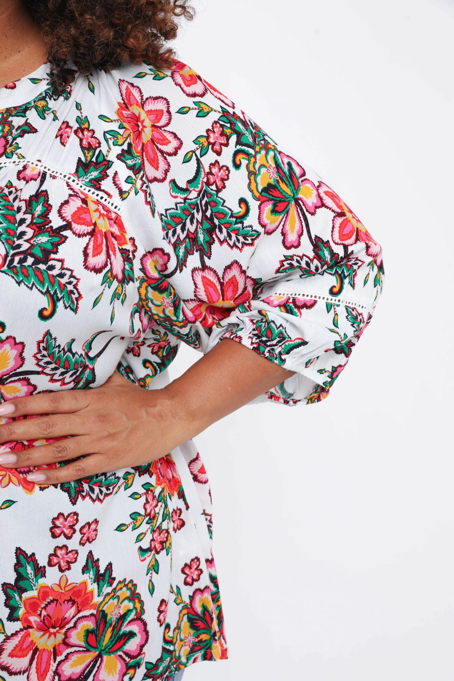 Blouse en viscose imprimé fleuri - Image 4