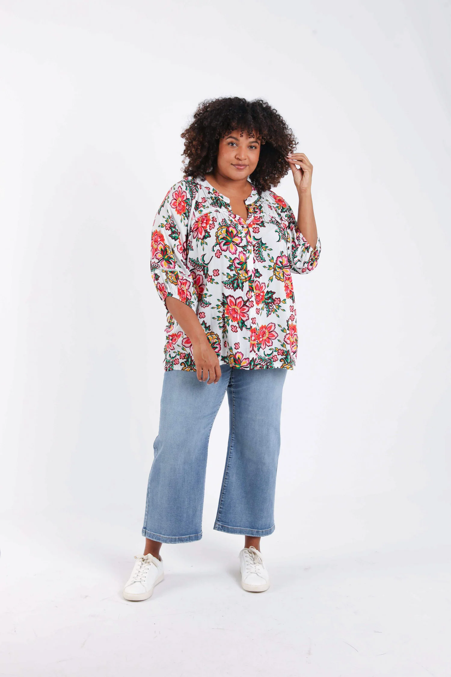 Blouse en viscose imprimé fleuri - Image 8