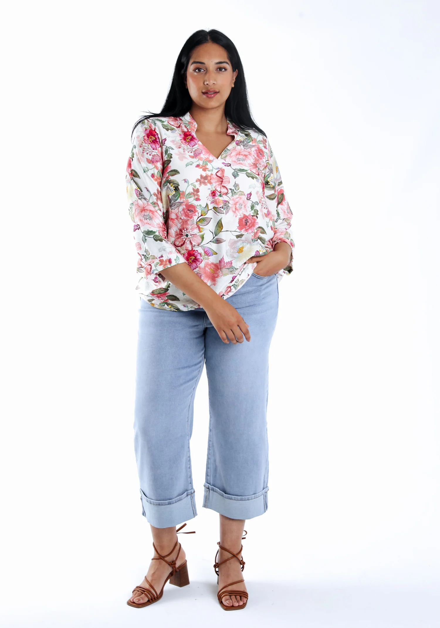 Blouse en viscose imprimé fleuri - Image 6