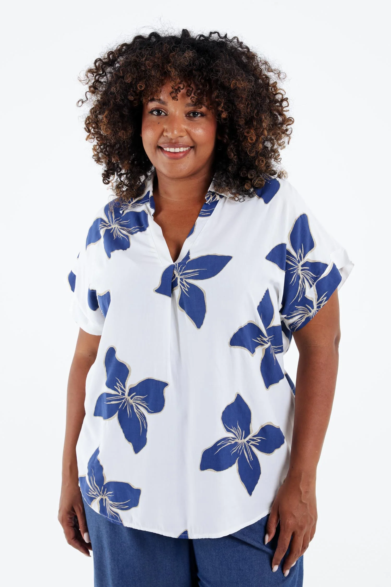 Blouse en viscose imprimé floral
