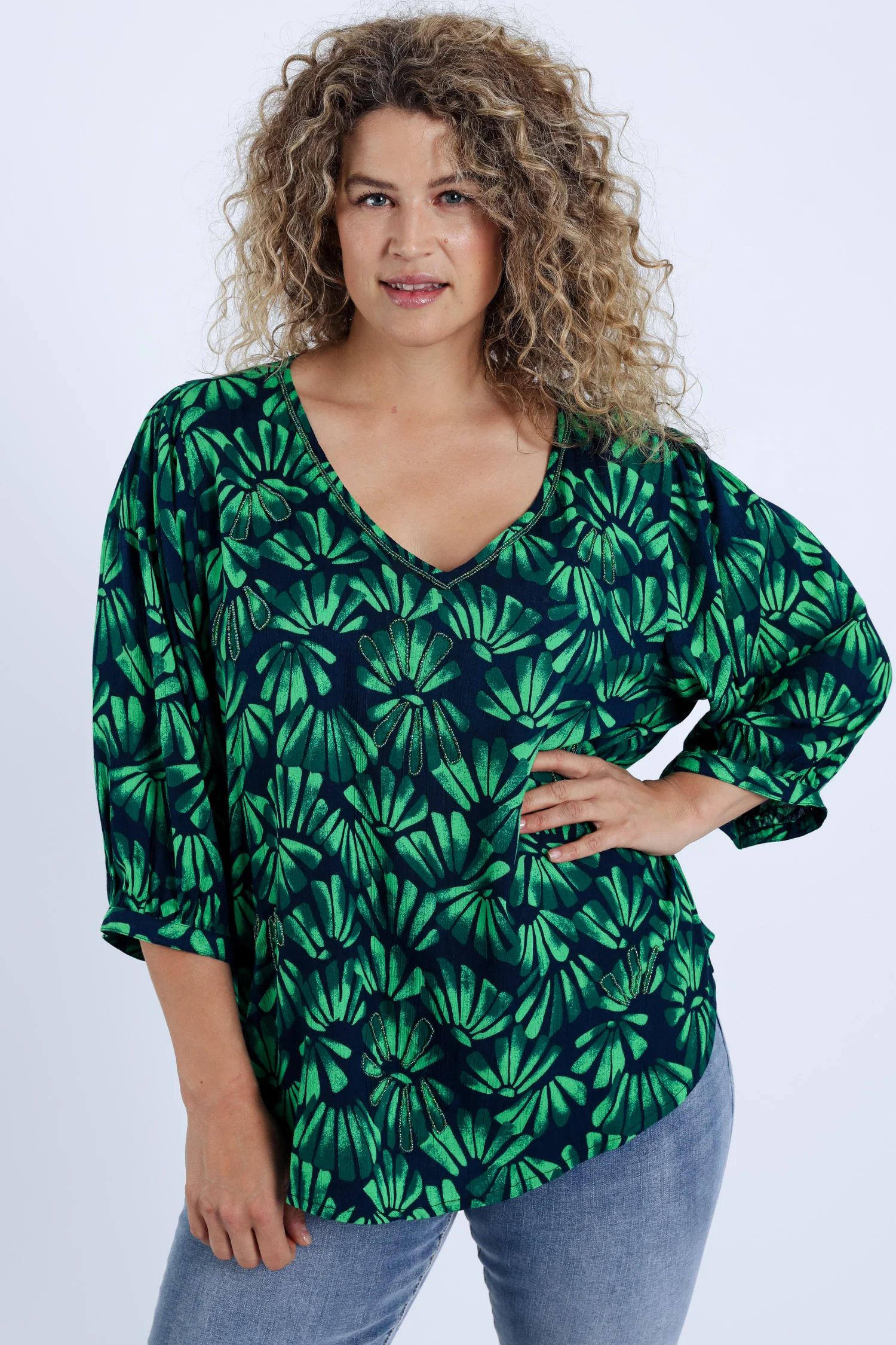 Blouse en viscose imprimé floral