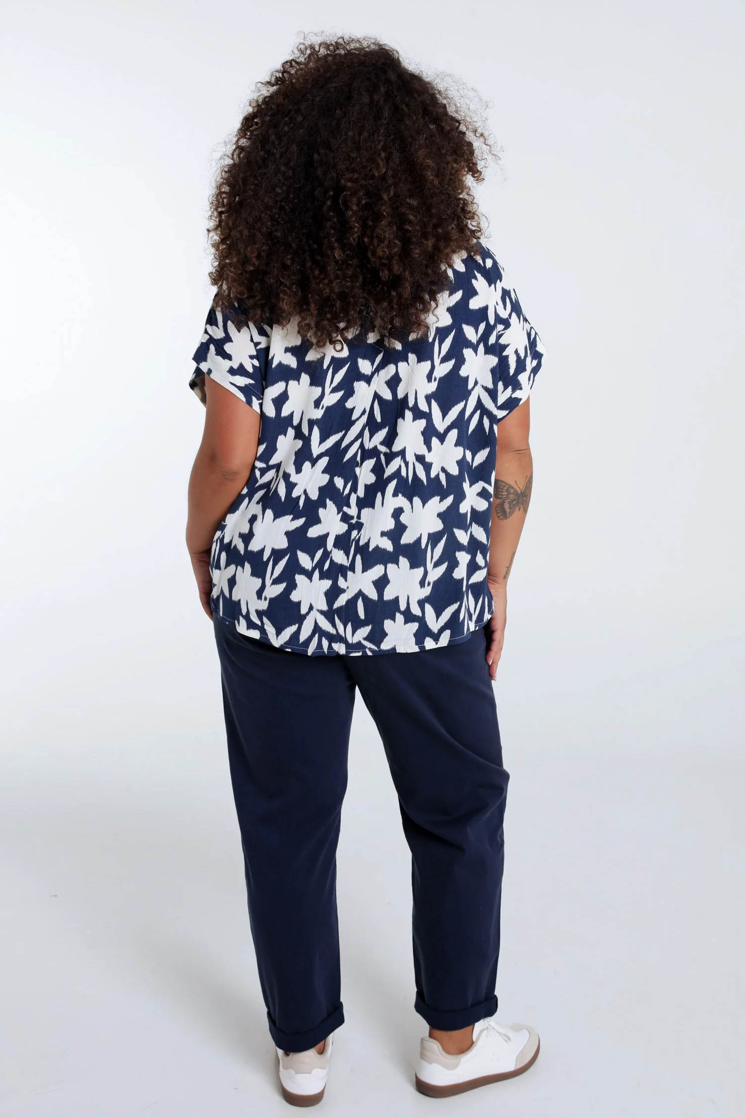 Blouse en viscose imprimé floral bicolore - Image 2