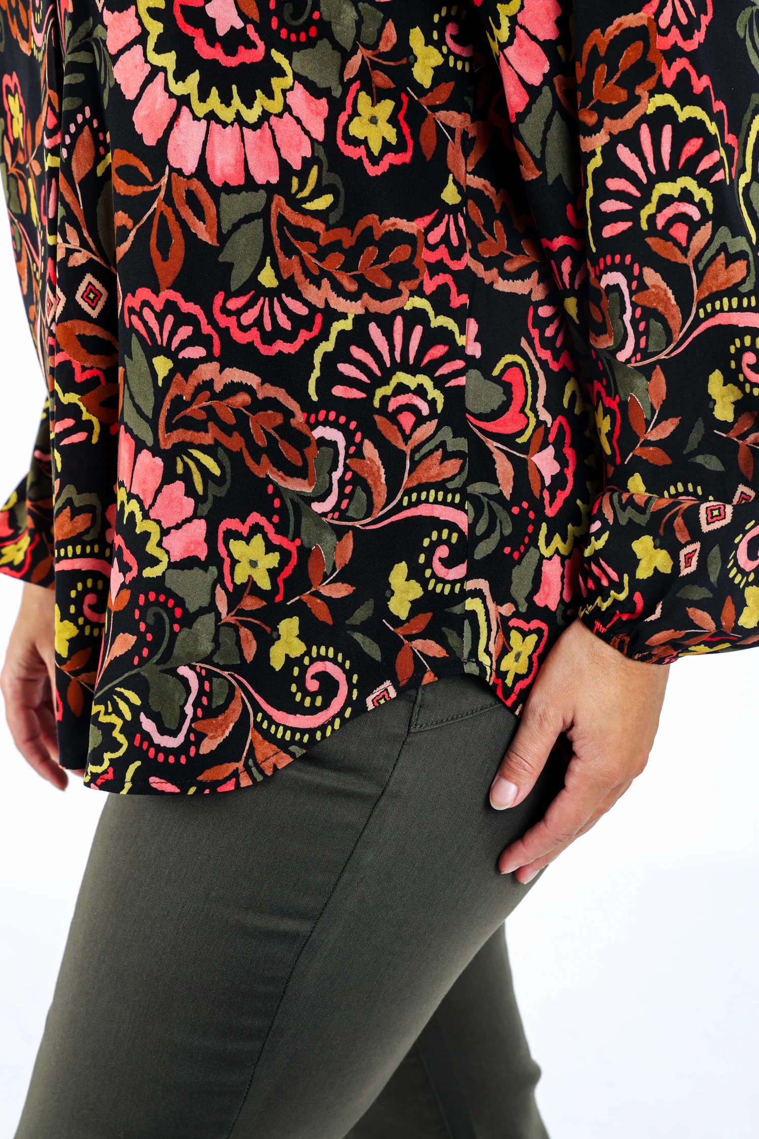 Blouse en viscose imprimé folk - Image 5
