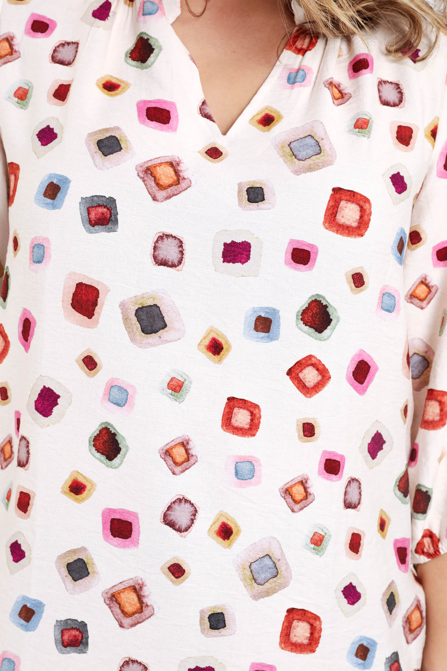 Blouse en viscose imprimé géométrique - Image 5
