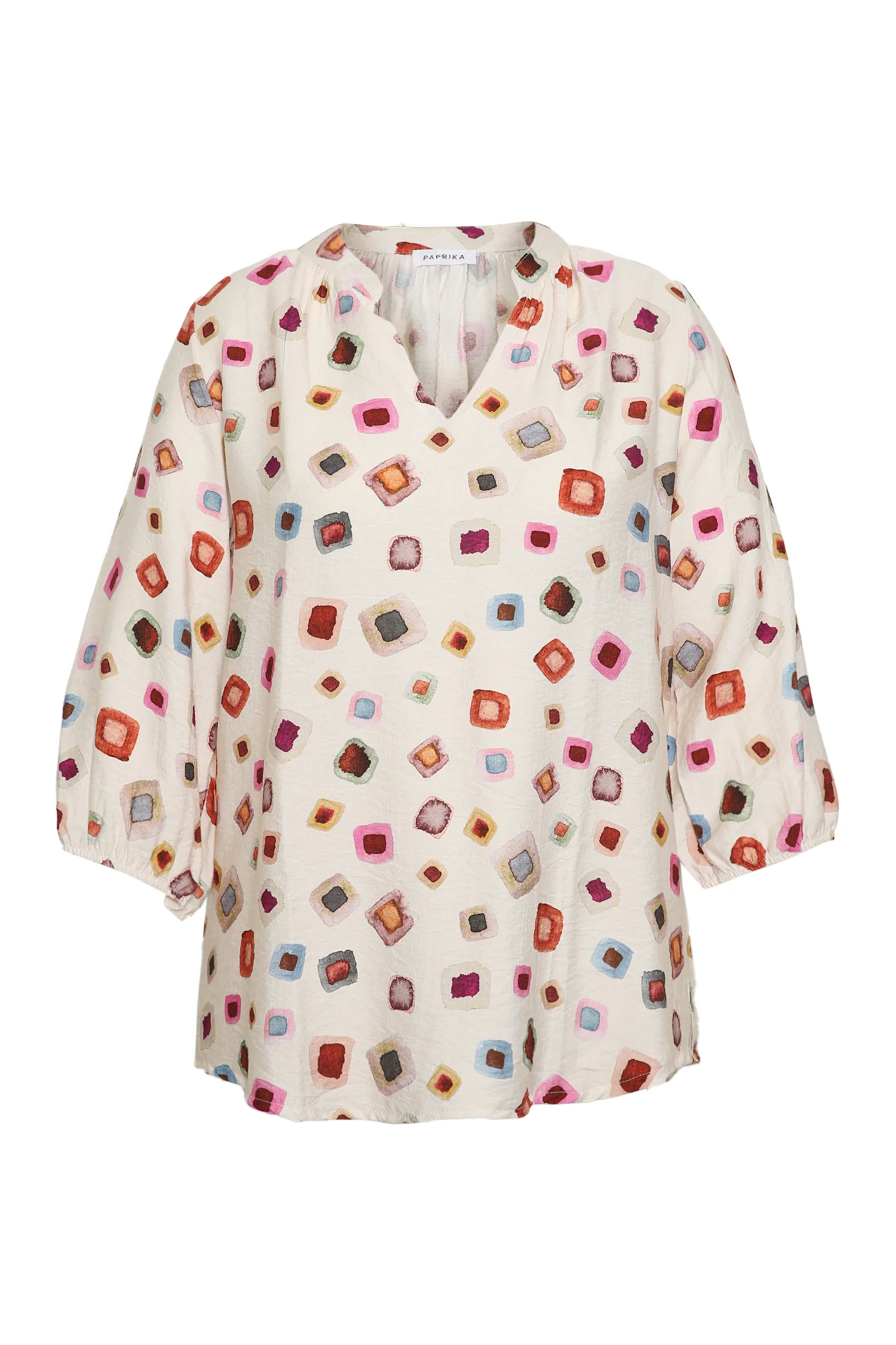 Blouse en viscose imprimé géométrique - Image 9