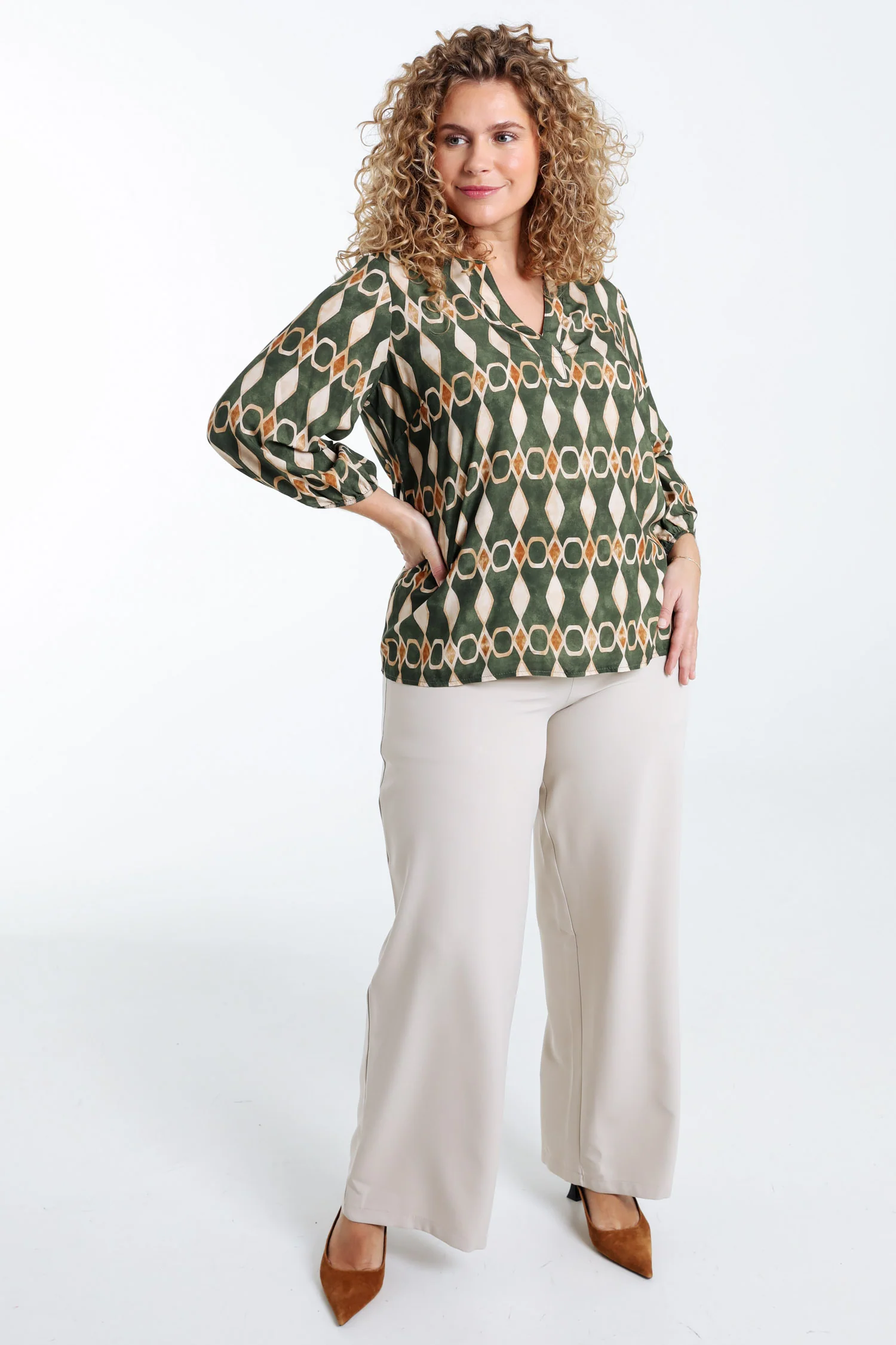 Blouse en viscose imprimé graphique - Image 20