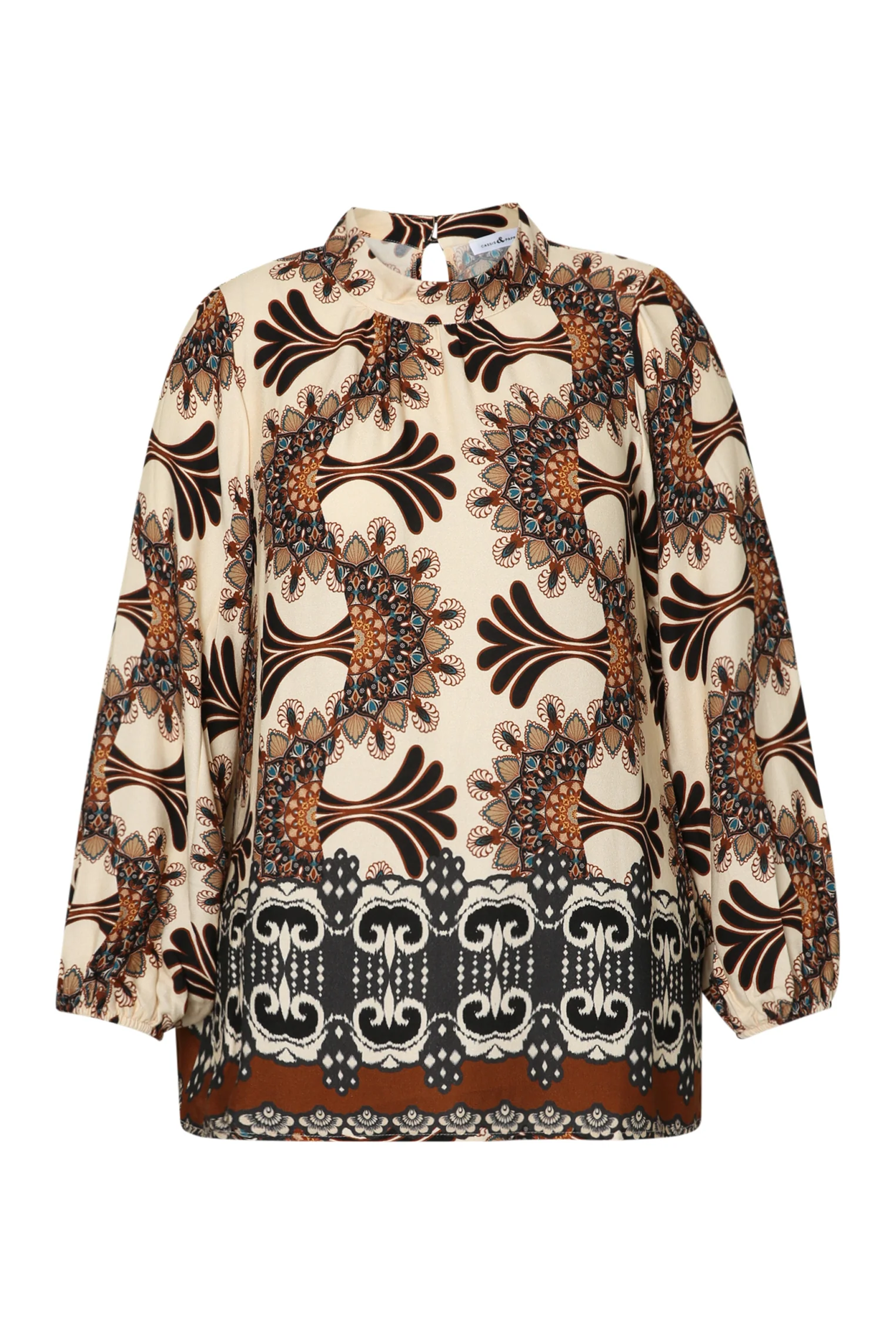 Blouse en viscose imprimé graphique - Image 7