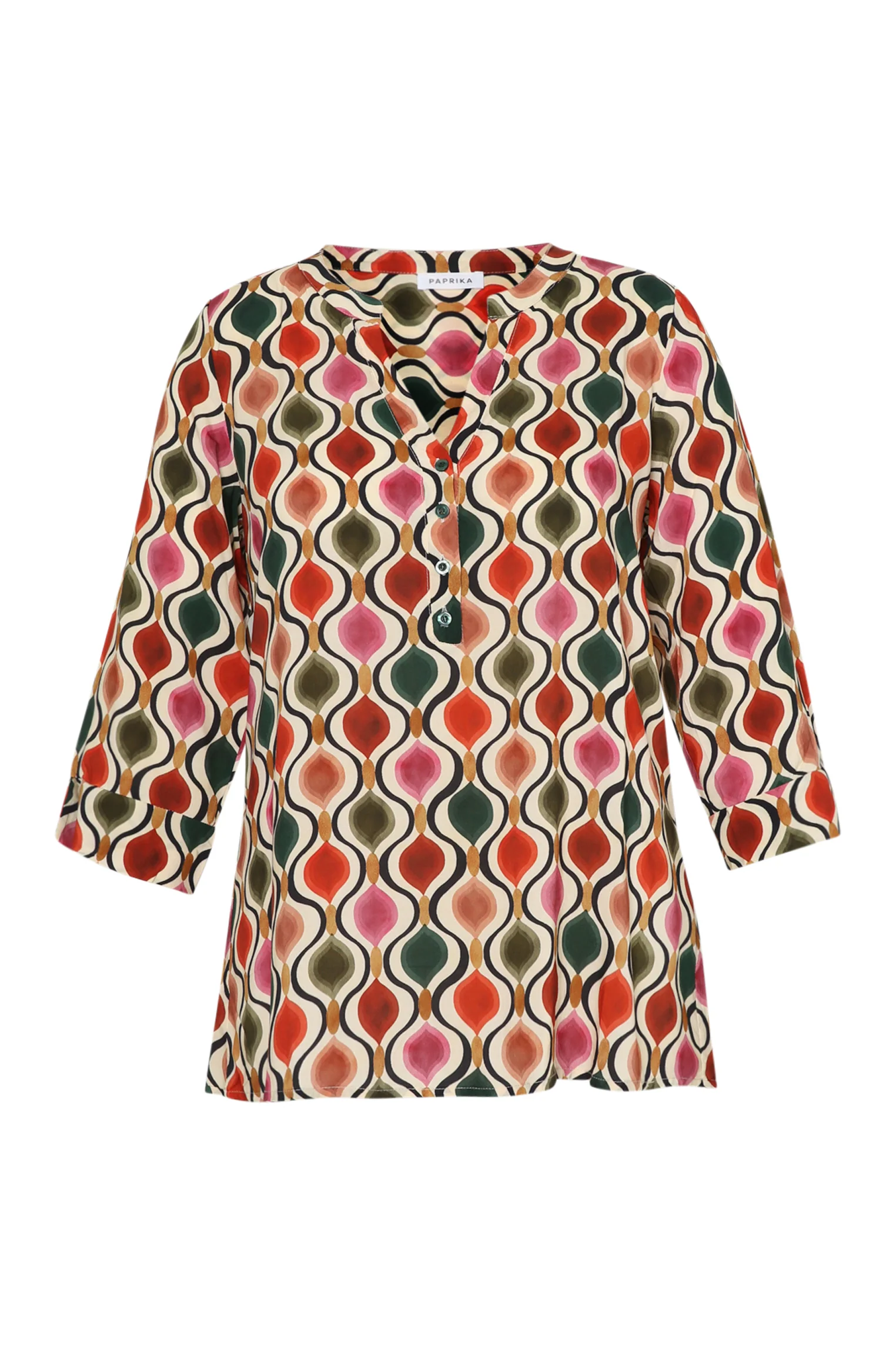 Blouse en viscose imprimé graphique - Image 8