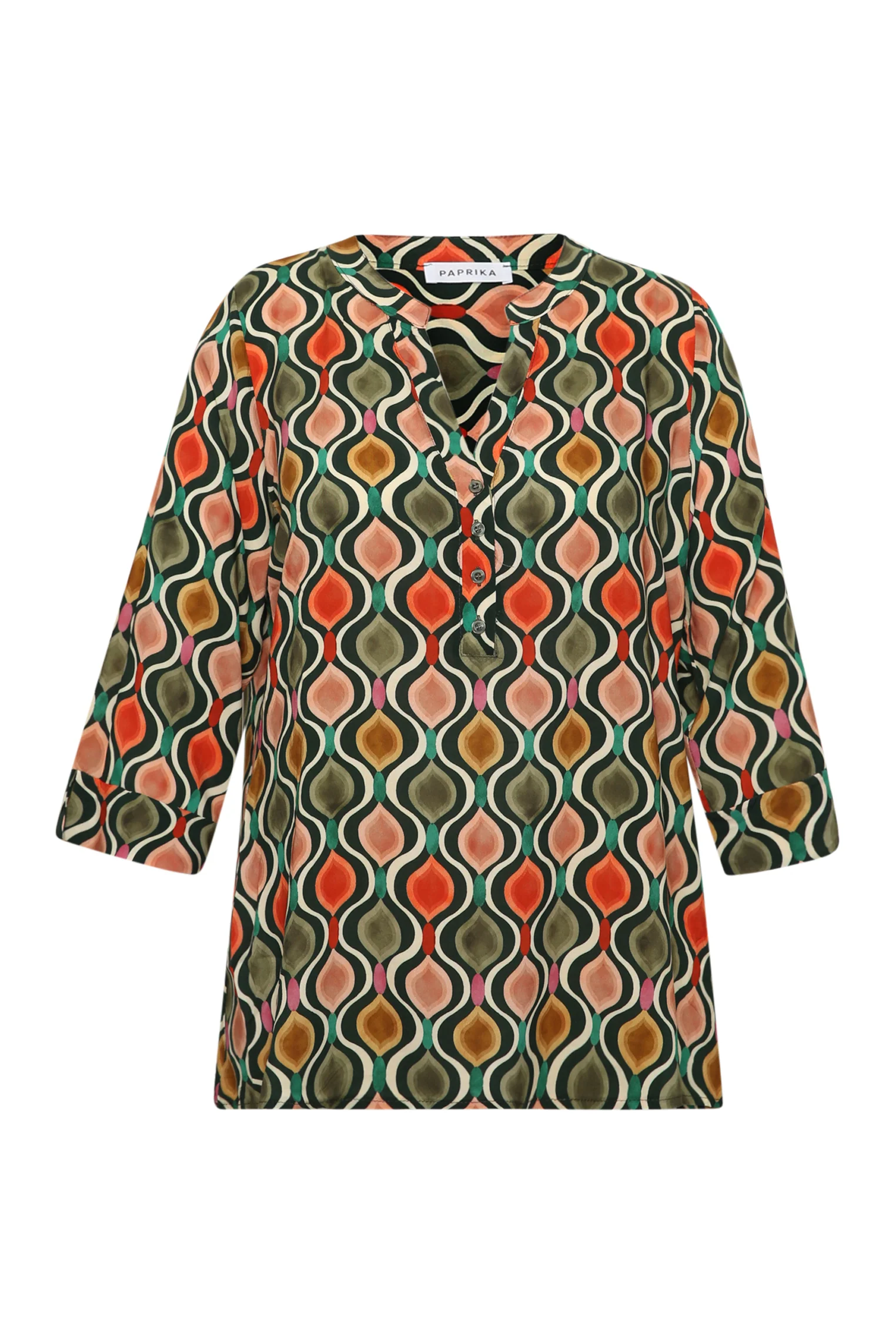 Blouse en viscose imprimé graphique - Image 7