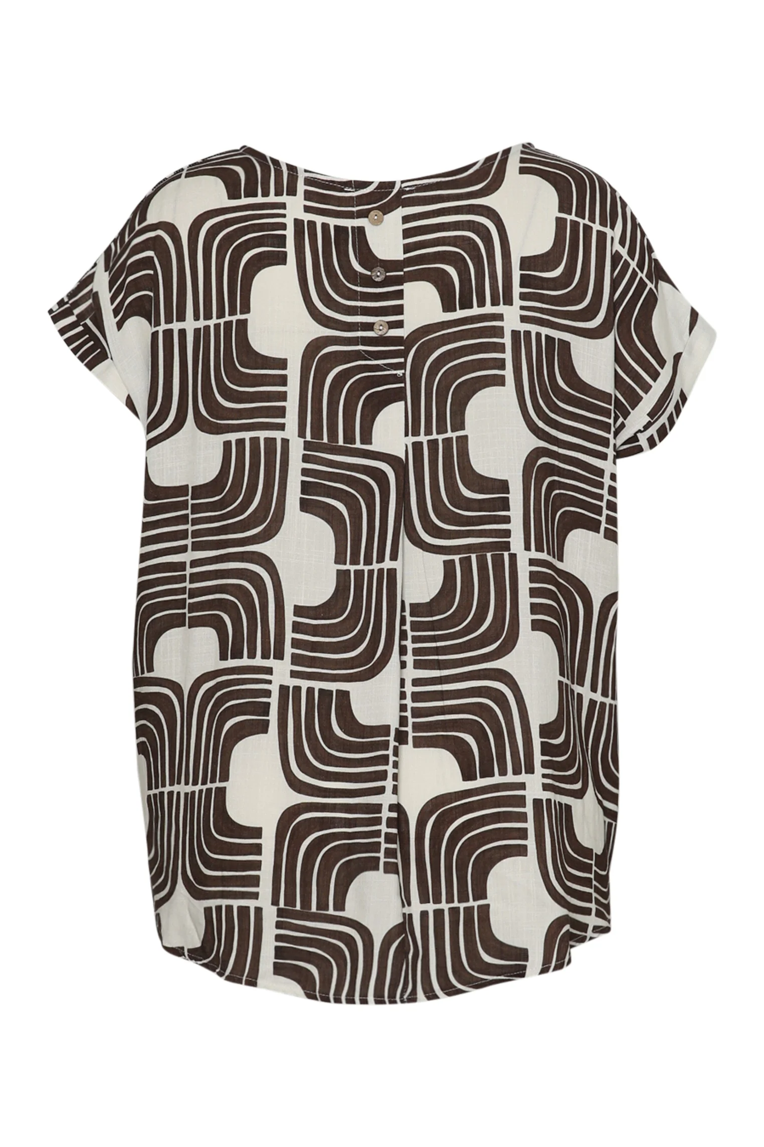 Blouse en viscose imprimé graphique bicolore - Image 11