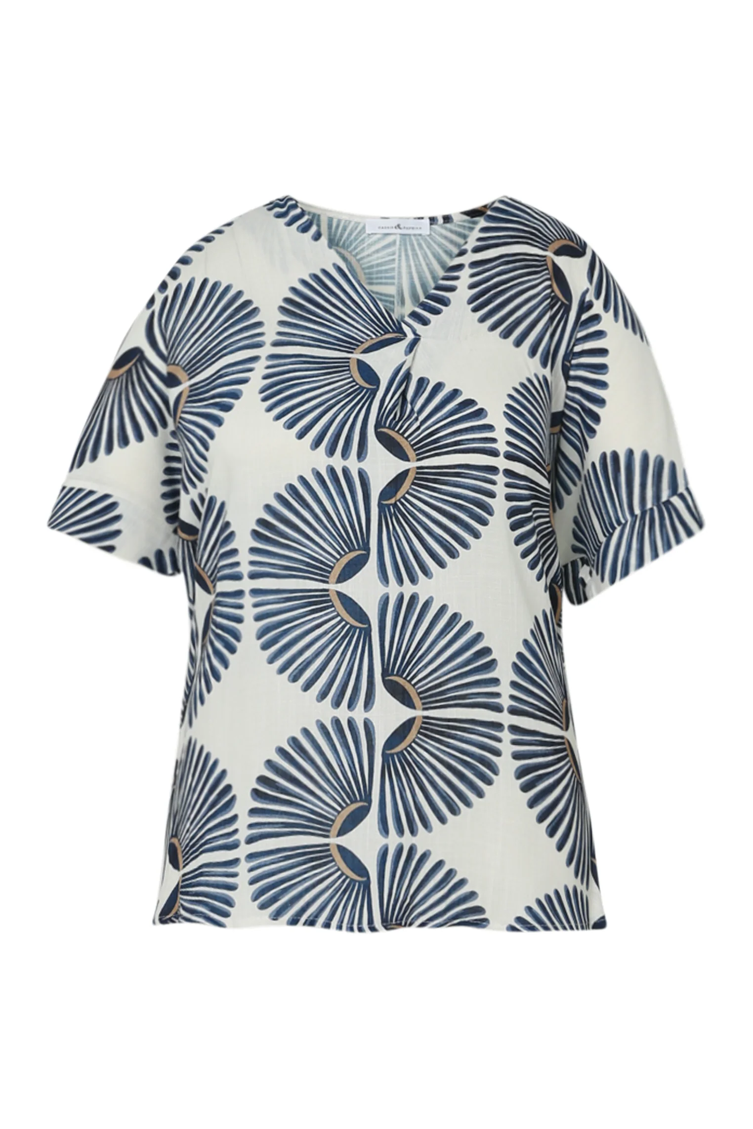 Blouse en viscose imprimé graphique bicolore - Image 10