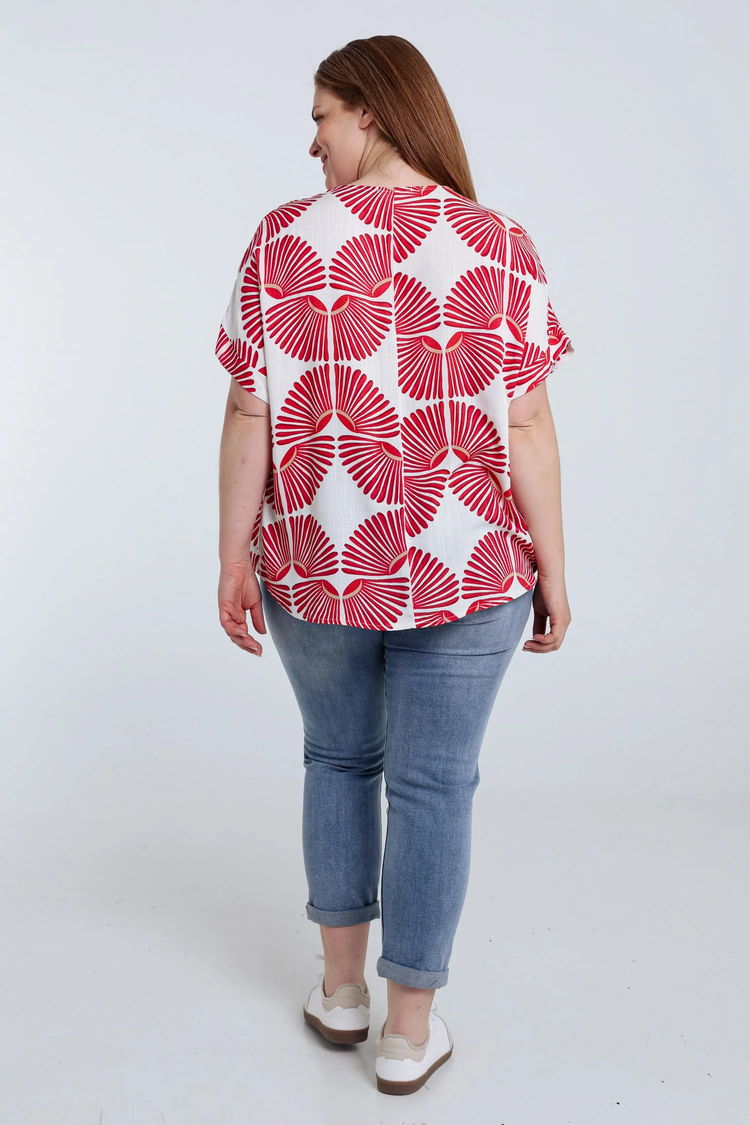 Blouse en viscose imprimé graphique bicolore - Image 13