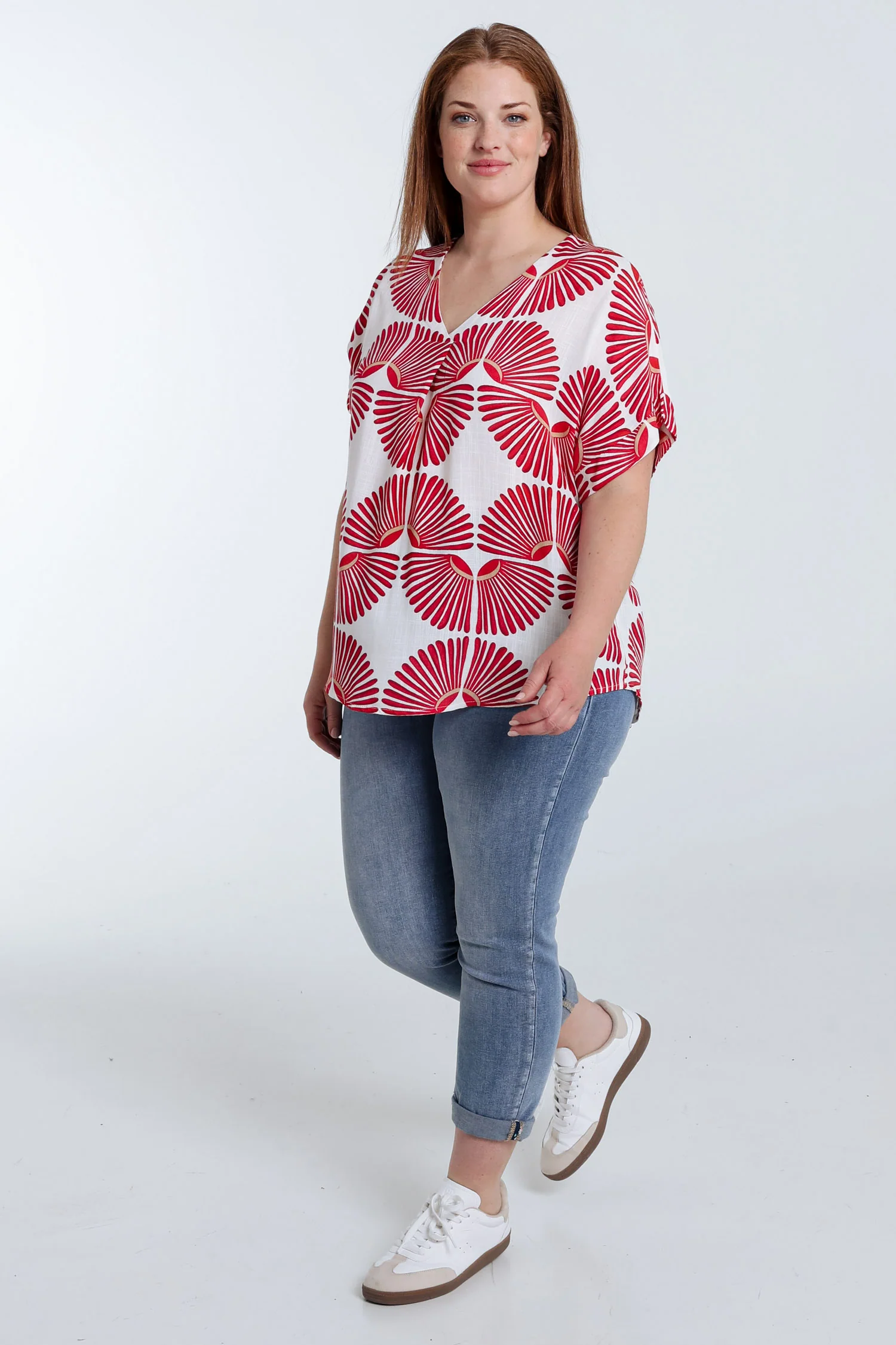 Blouse en viscose imprimé graphique bicolore - Image 18