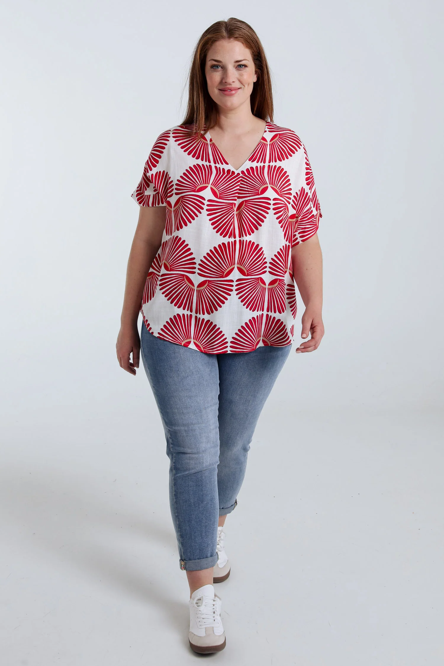 Blouse en viscose imprimé graphique bicolore - Image 19