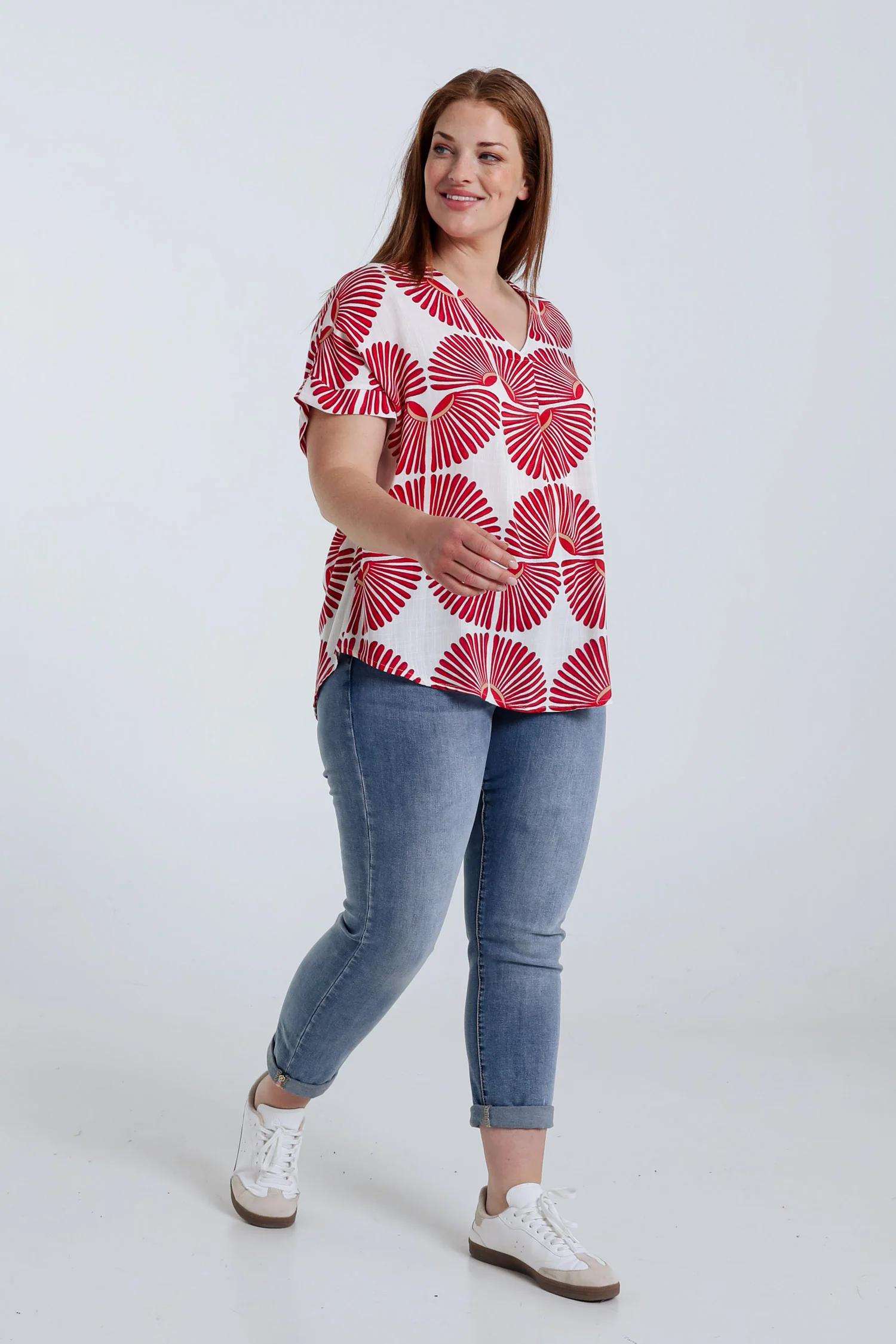 Blouse en viscose imprimé graphique bicolore - Image 20