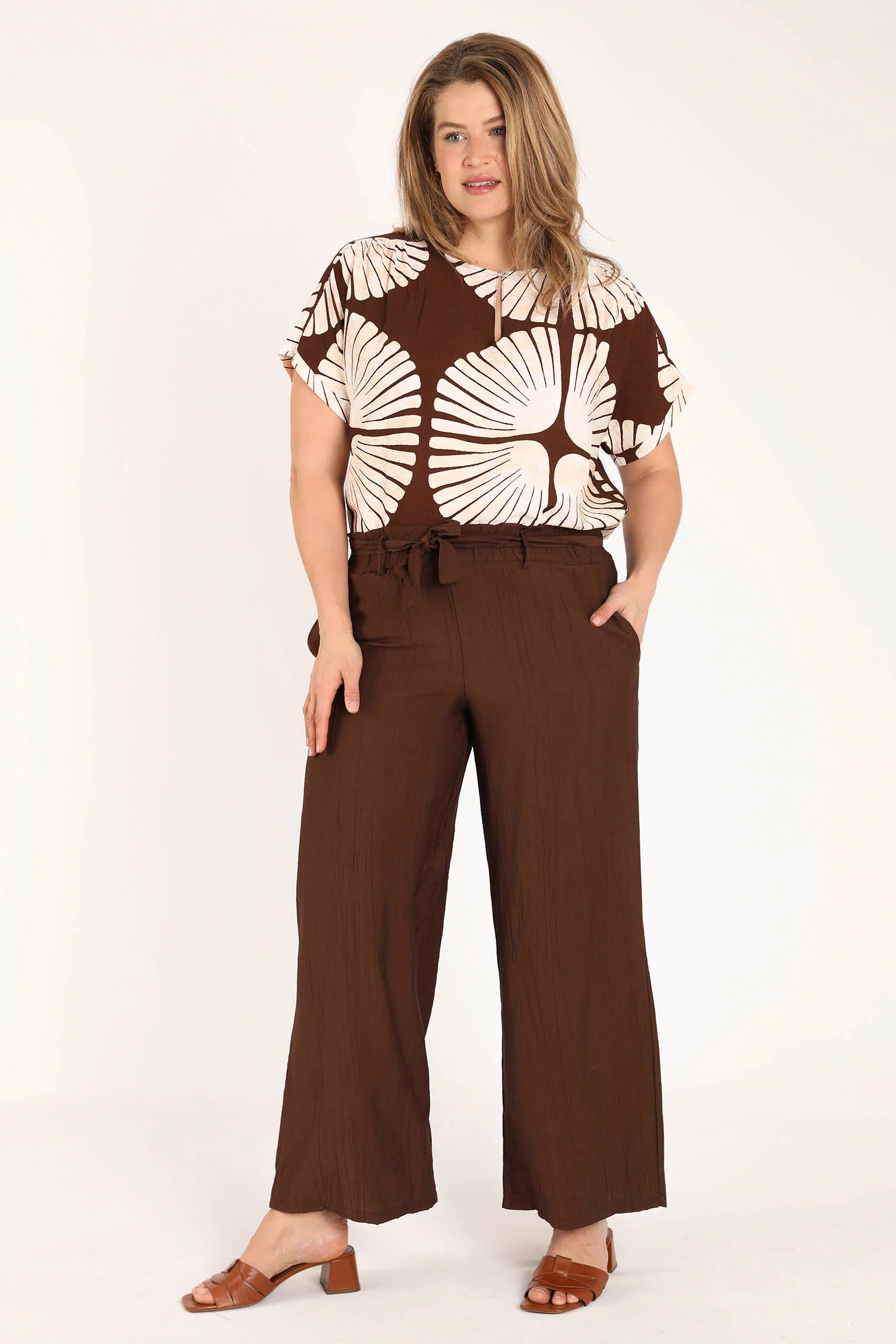 Blouse en viscose imprimé graphique bicolore - Image 8