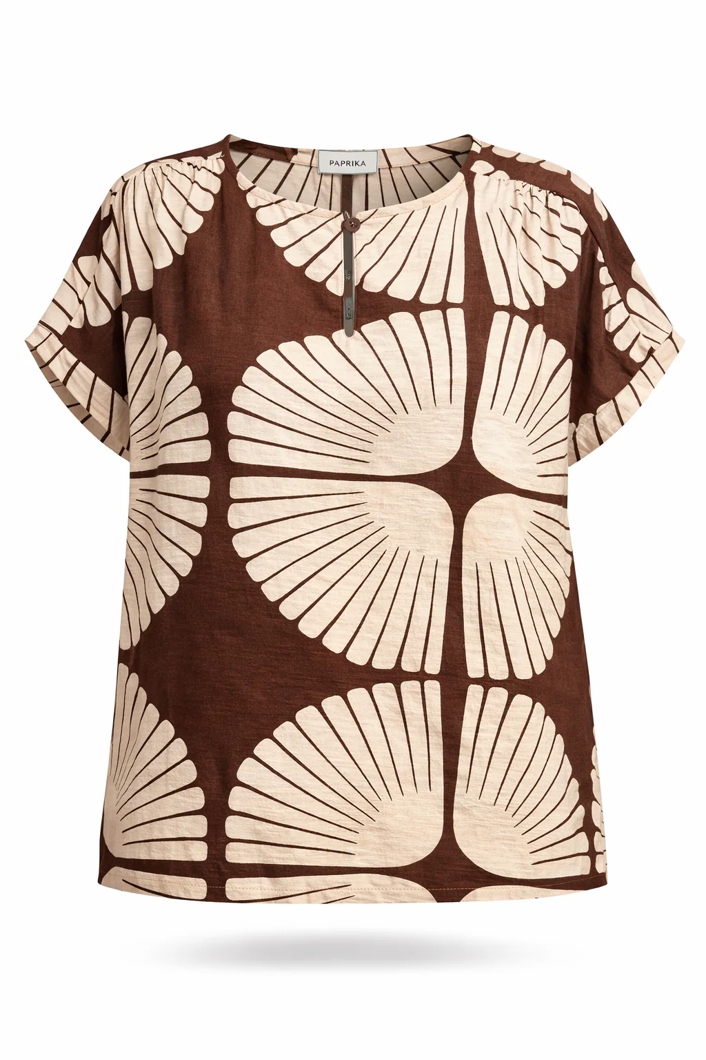 Blouse en viscose imprimé graphique bicolore - Image 9