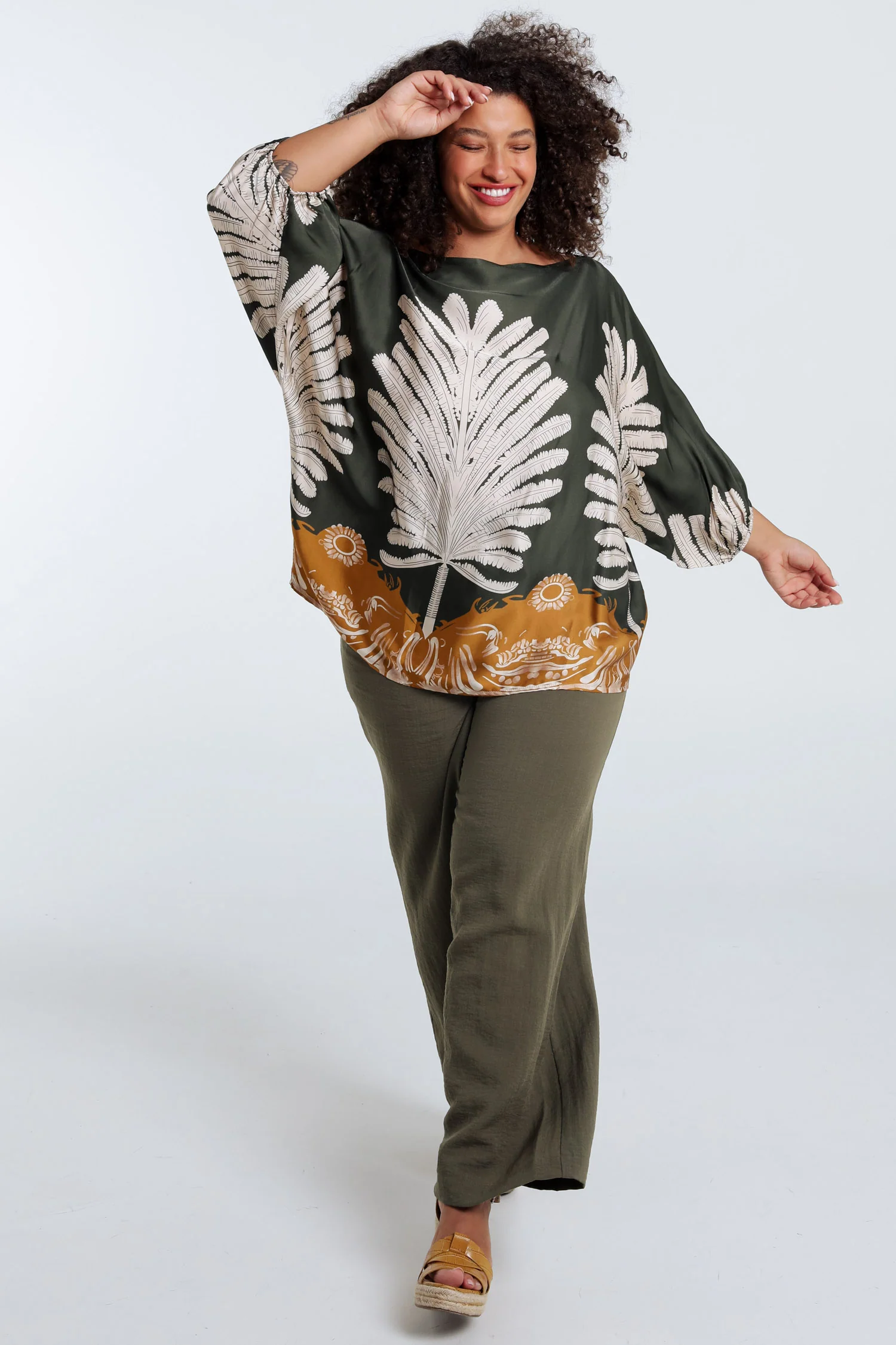 Blouse en viscose imprimé palmes - Image 7