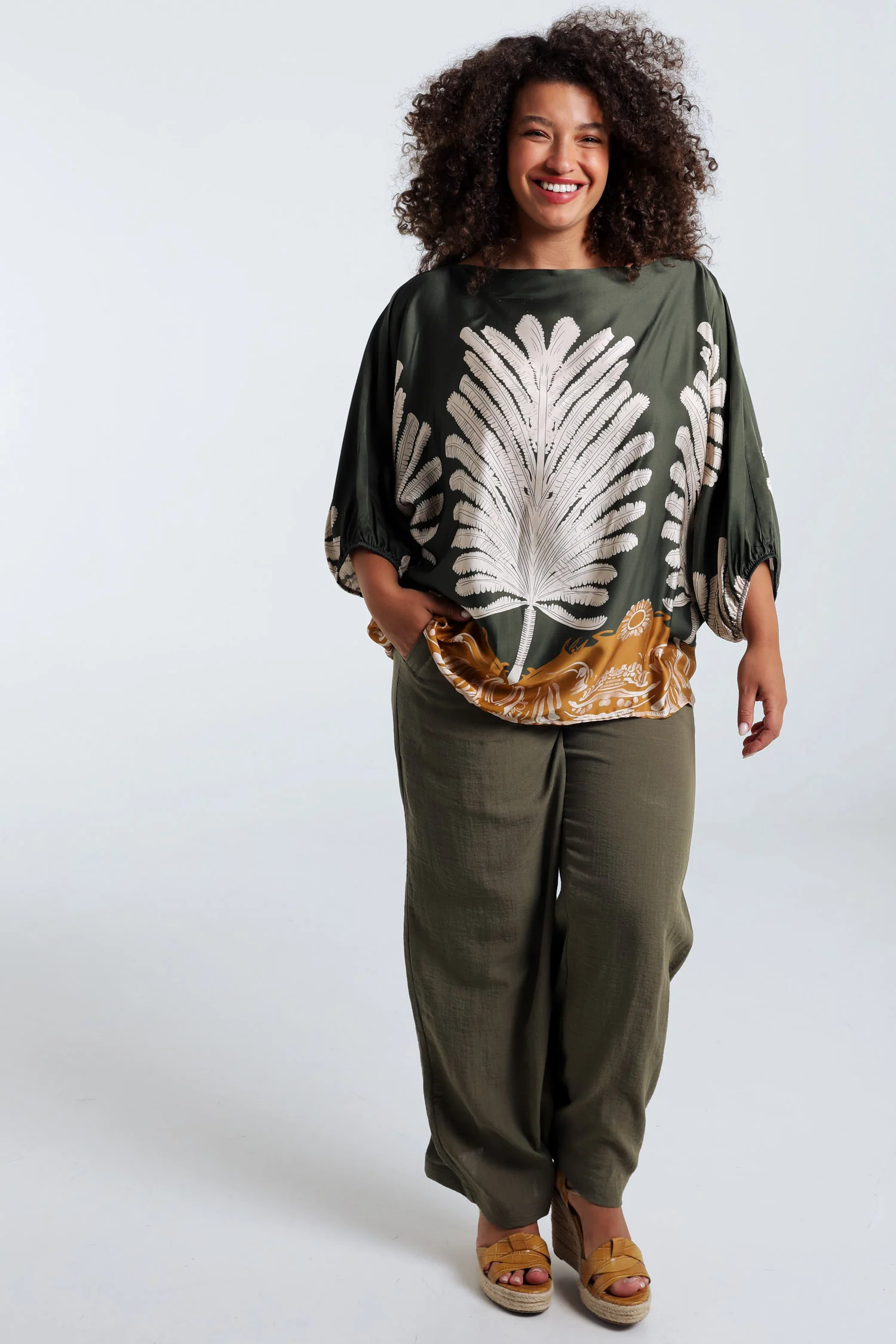Blouse en viscose imprimé palmes - Image 8