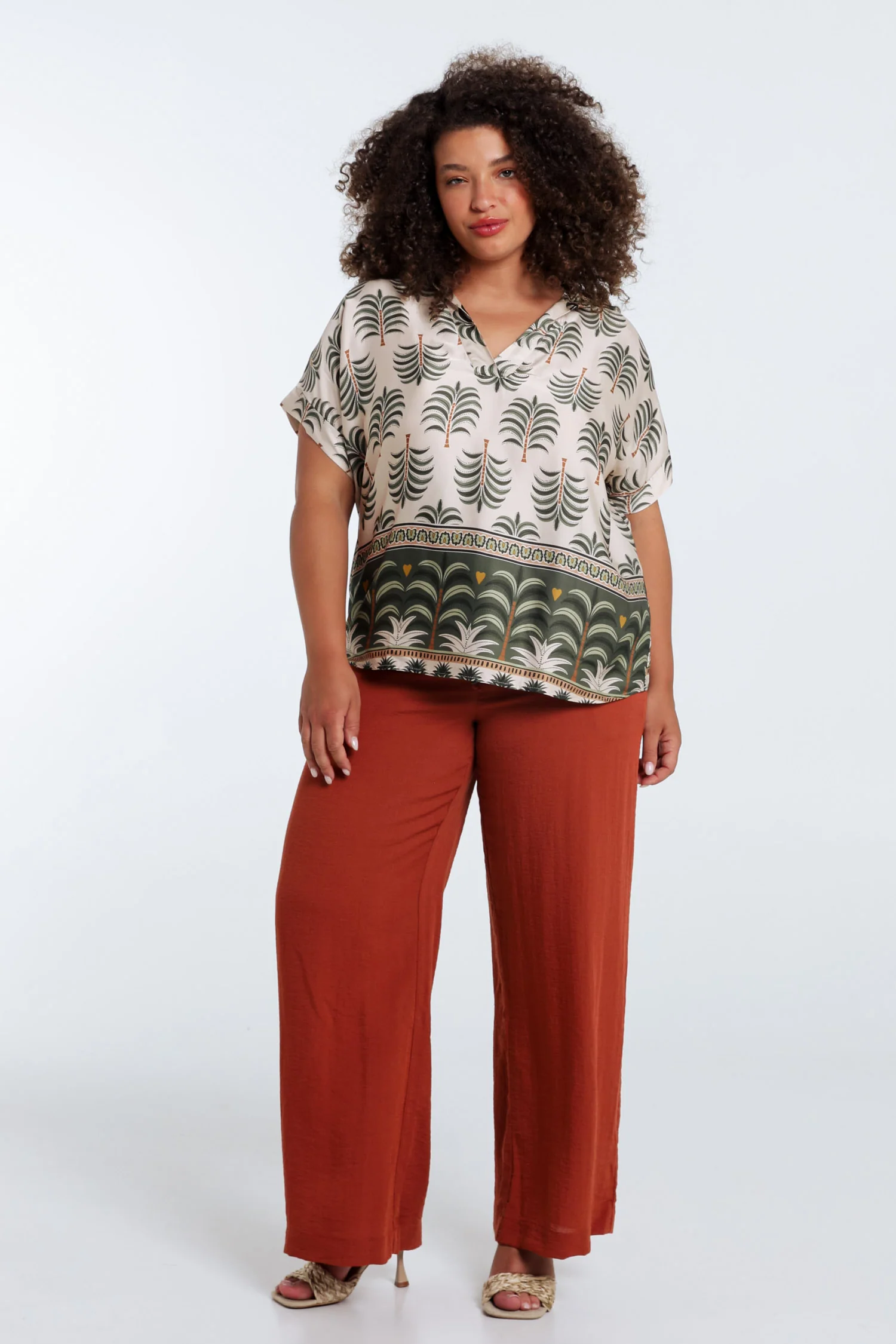 Blouse en viscose imprimé palmier - Image 8