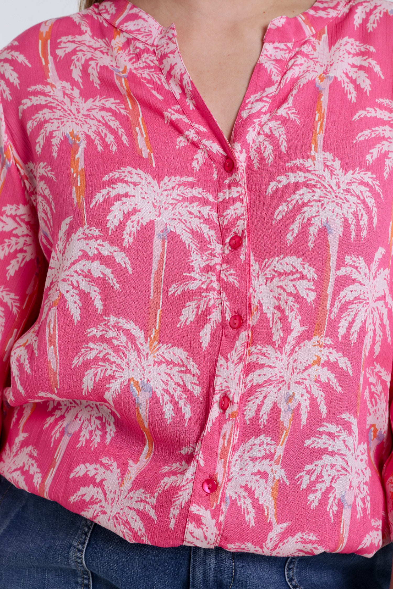 Blouse en viscose imprimé palmiers - Image 5