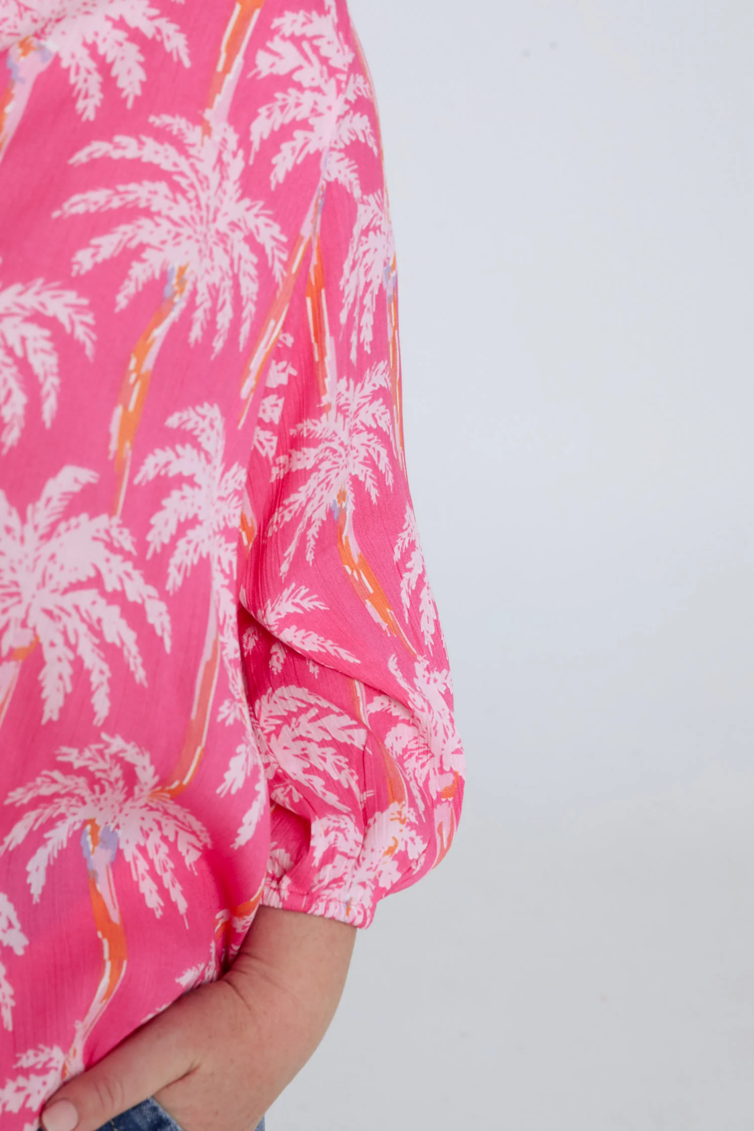 Blouse en viscose imprimé palmiers - Image 6